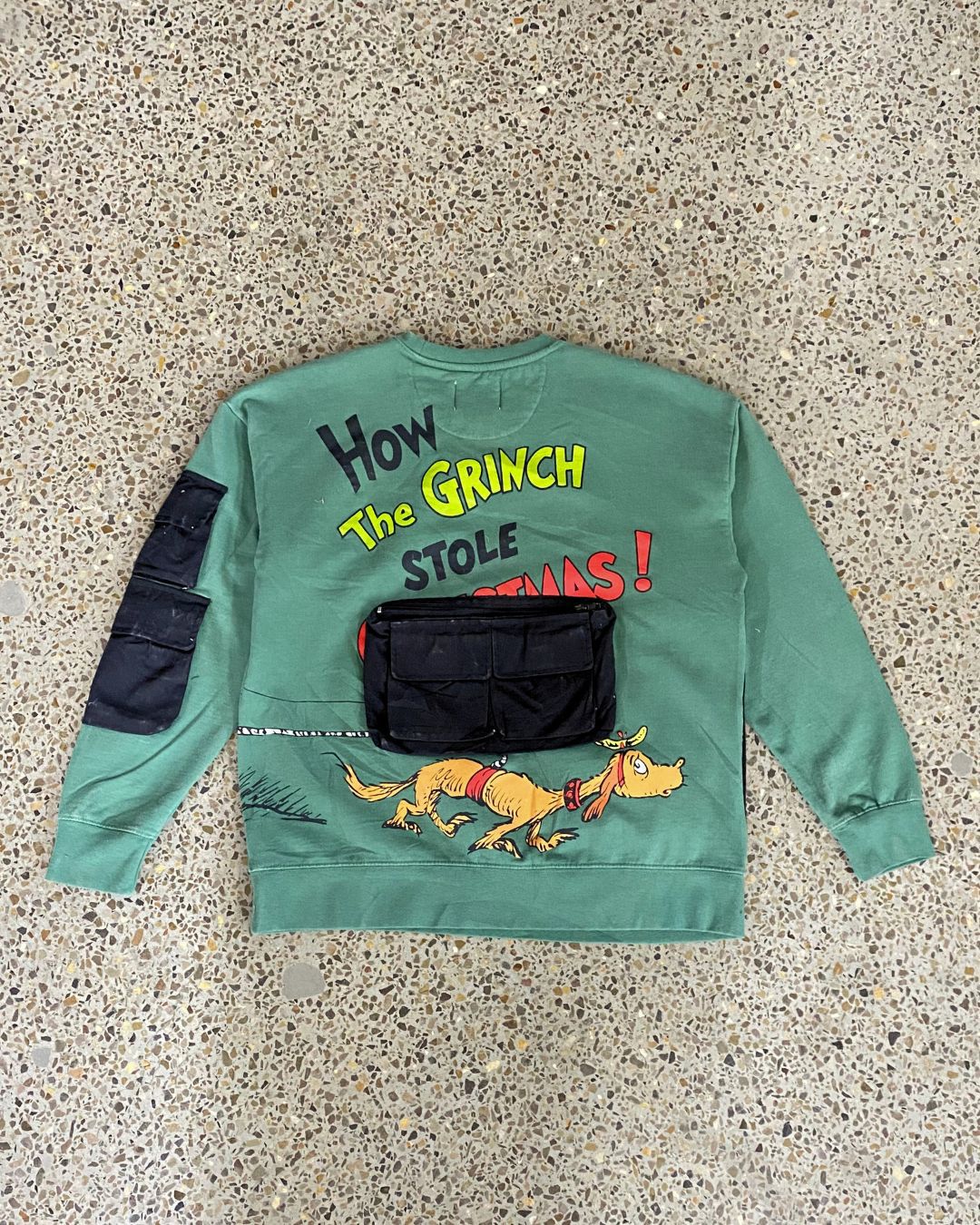 Upcycled Utility Pocket Sweatshirt