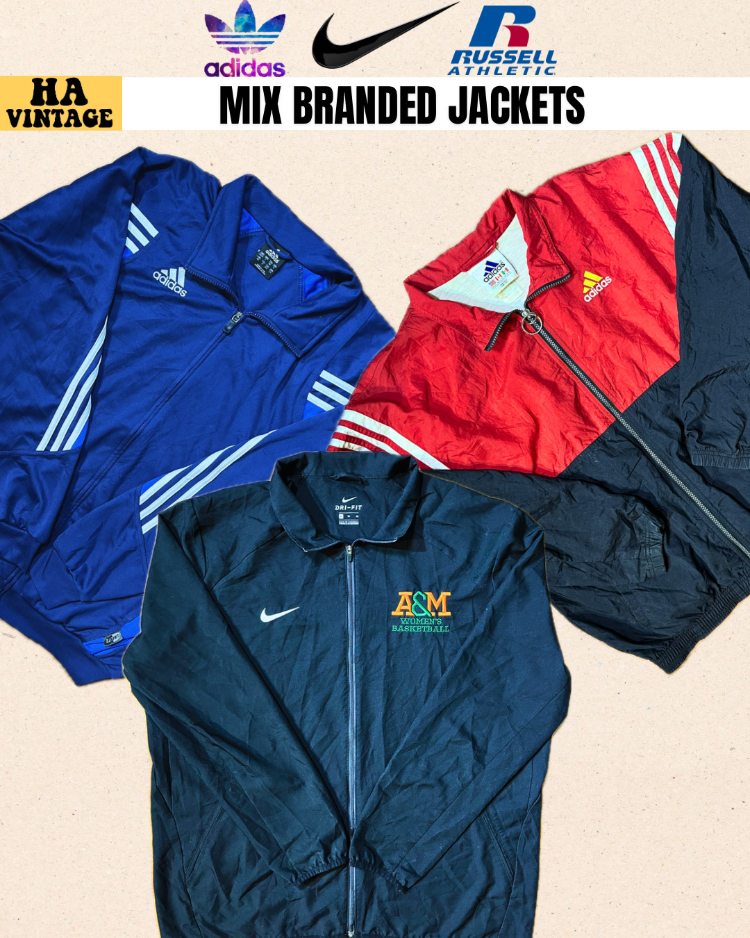 Mix Branded Jackets Inc Nike Adidas