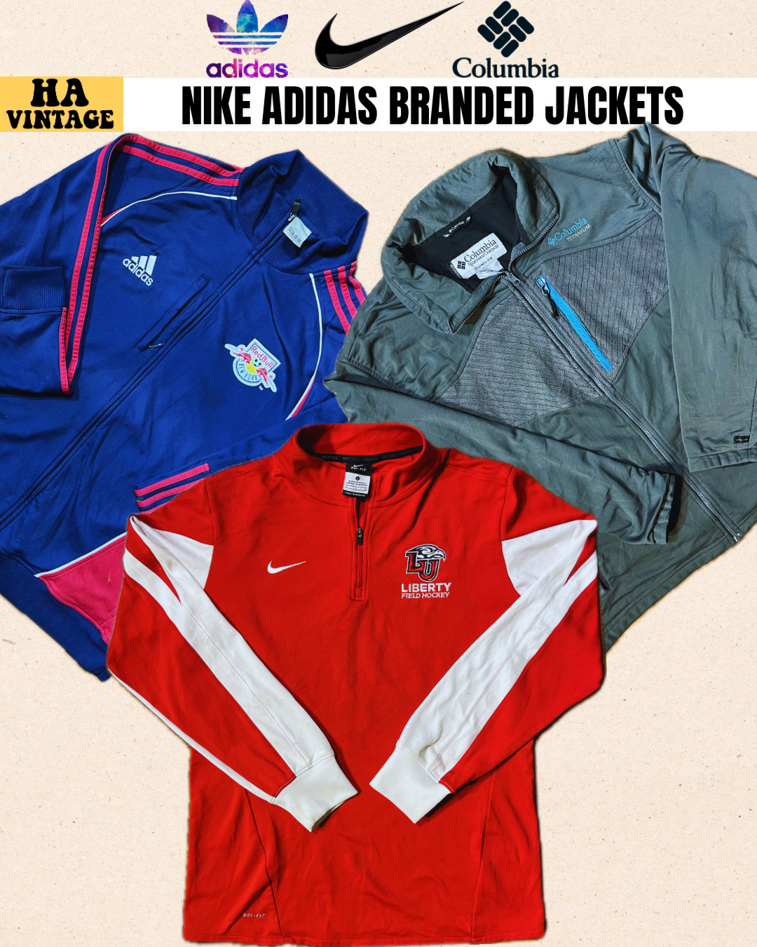 Branded Jackets Inc Nike Adidas Columbia