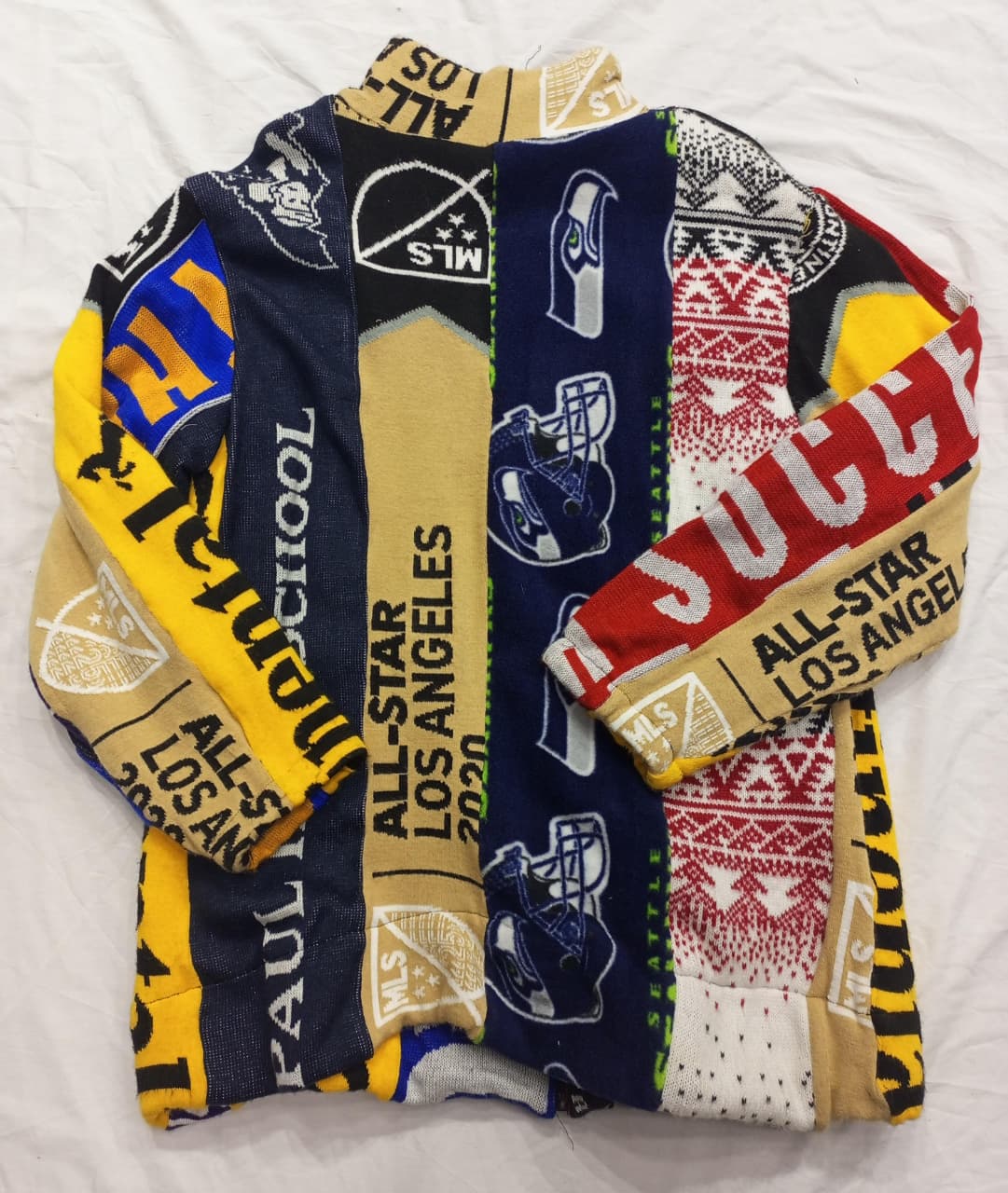 CR978 Upcycled Fan Scarf Jacket
