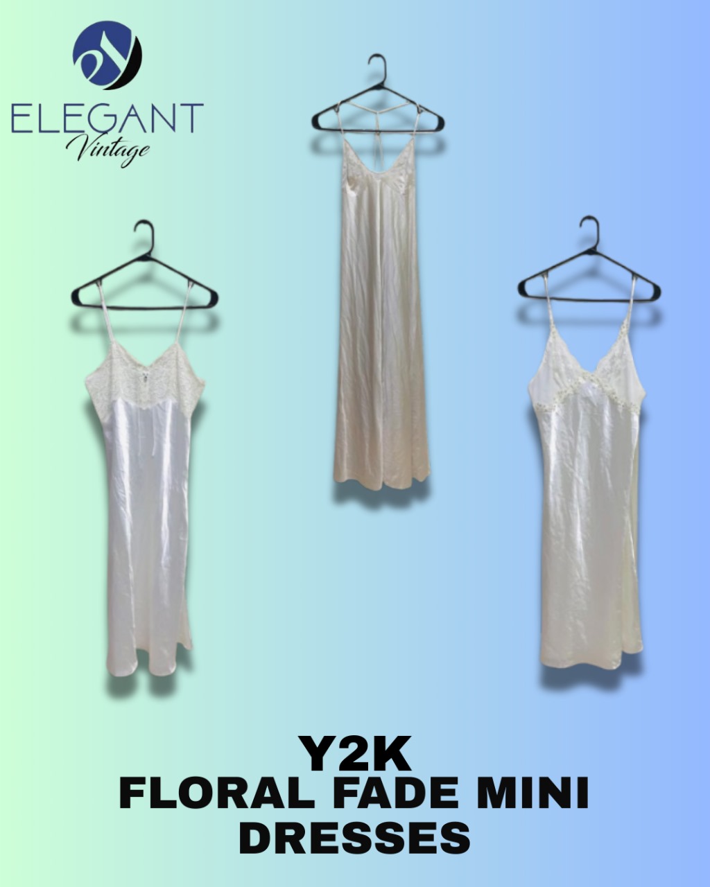 Y2K Floral Fade Mini Dresses - EV1271