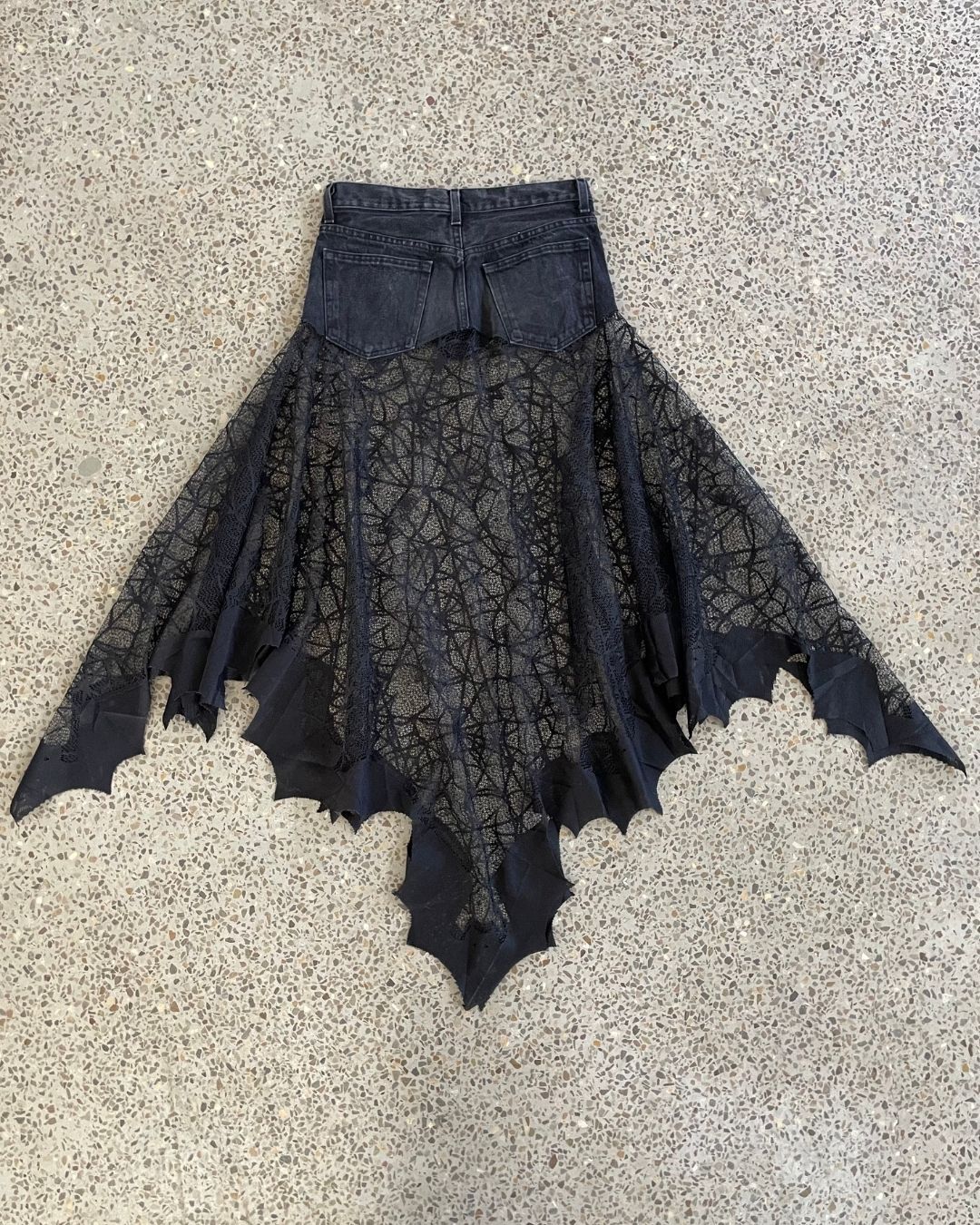 Jupe Web Noir recyclée