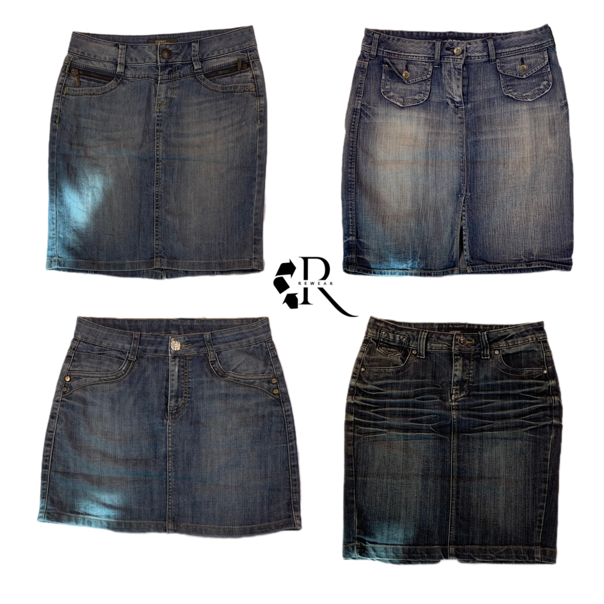 Y2K NYC IT Girl Denim Midi Skirt RW-1263