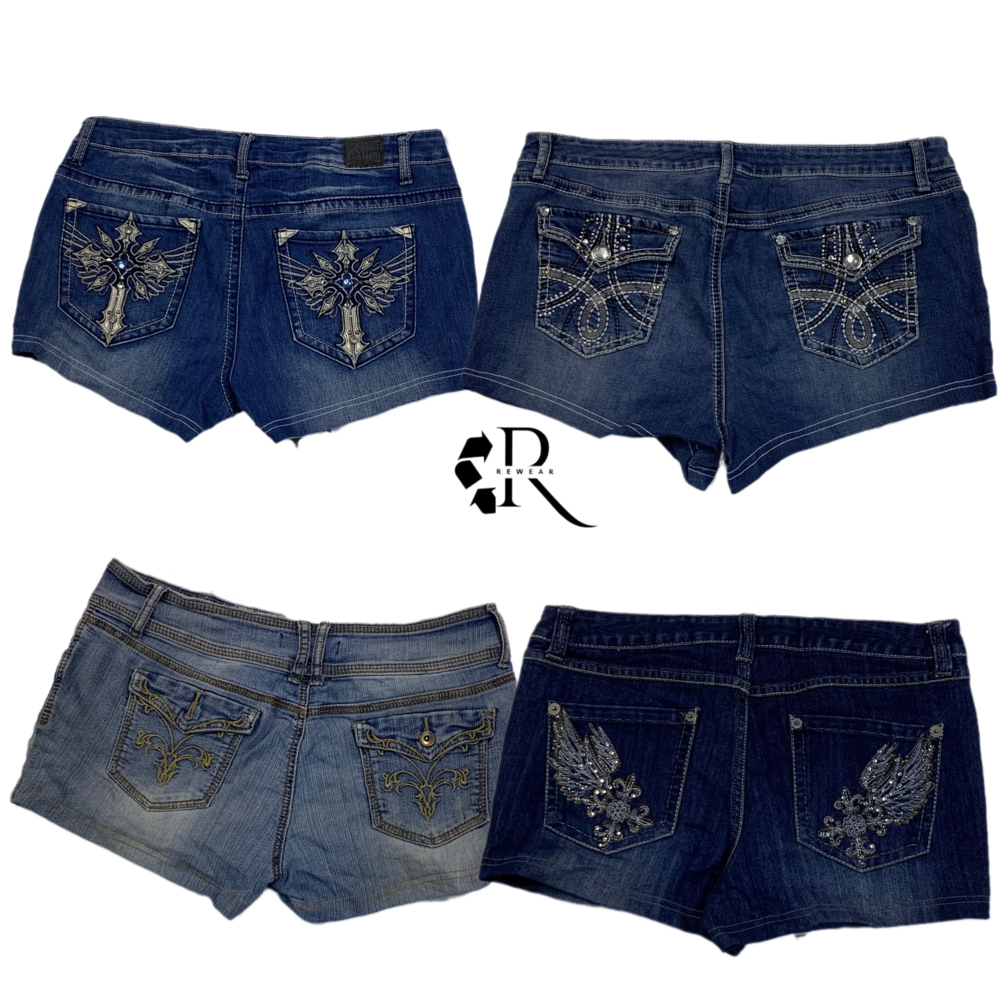 Y2K Era Cyber Girl Sexy Mikro Mini Kurz RW-1266