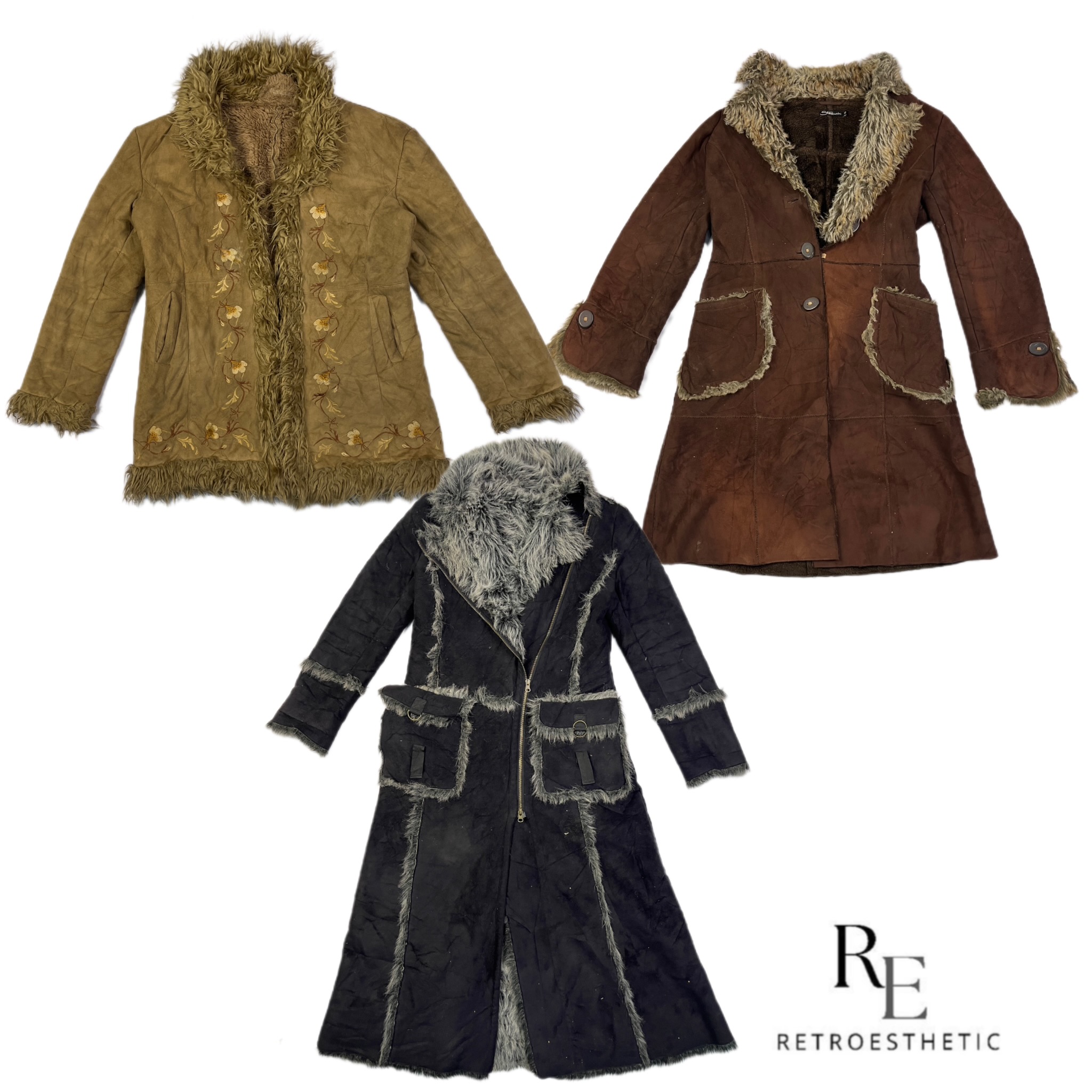 Cappotti Afgani Unici Y2K RE-2522