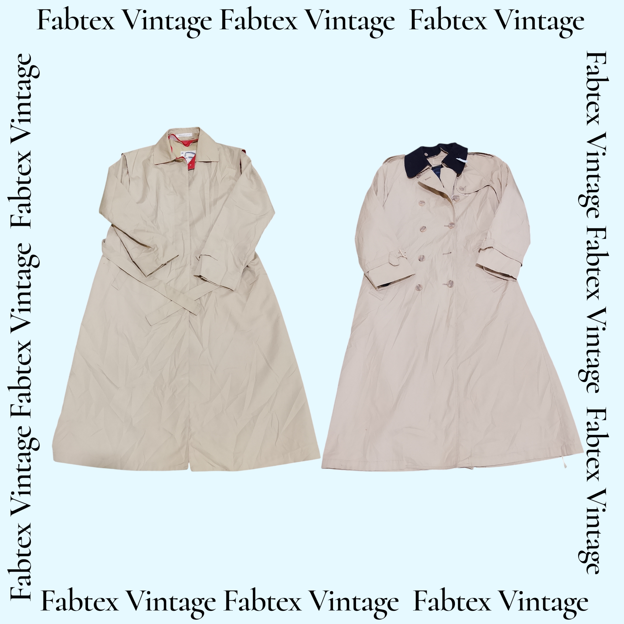 (FV-624) London Fog  Cream Trench Coats Bundle — Premium Mix