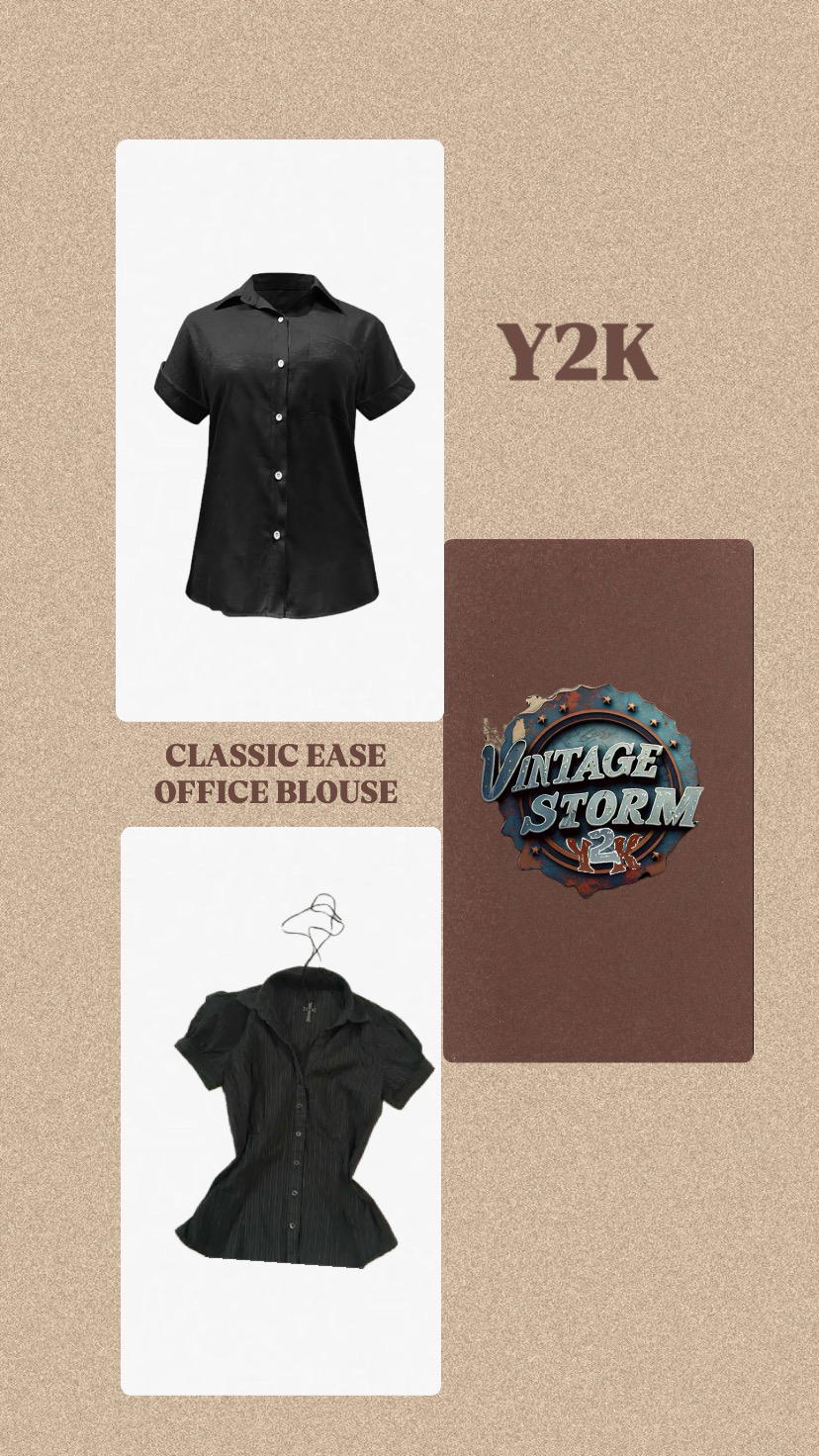 Y2k Classic Ease Bürobluse
