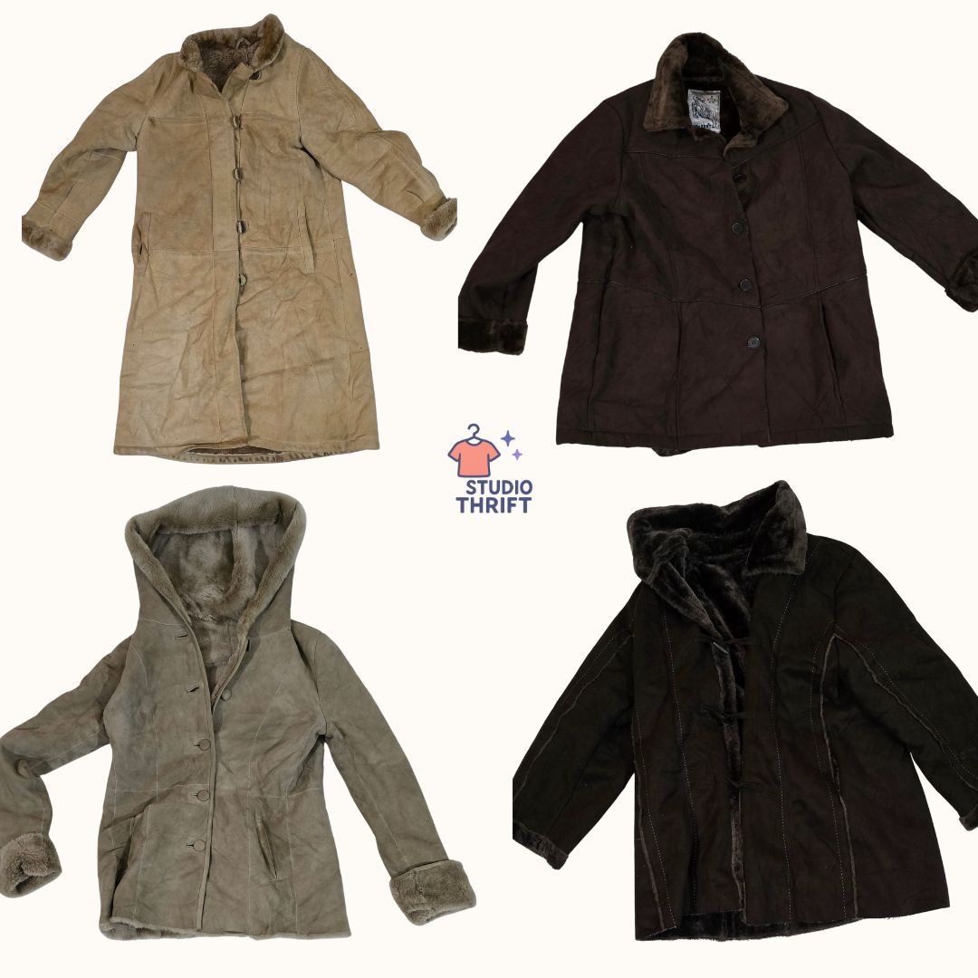 Y2K Penny Lane Afghan Coats | 2000s Boho Winter Aesthetic - AC-001