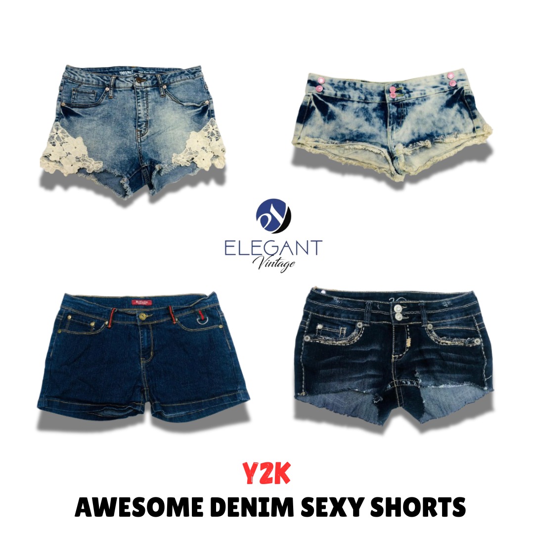 Y2K Awesome Denim Sexy Shorts - EV1018