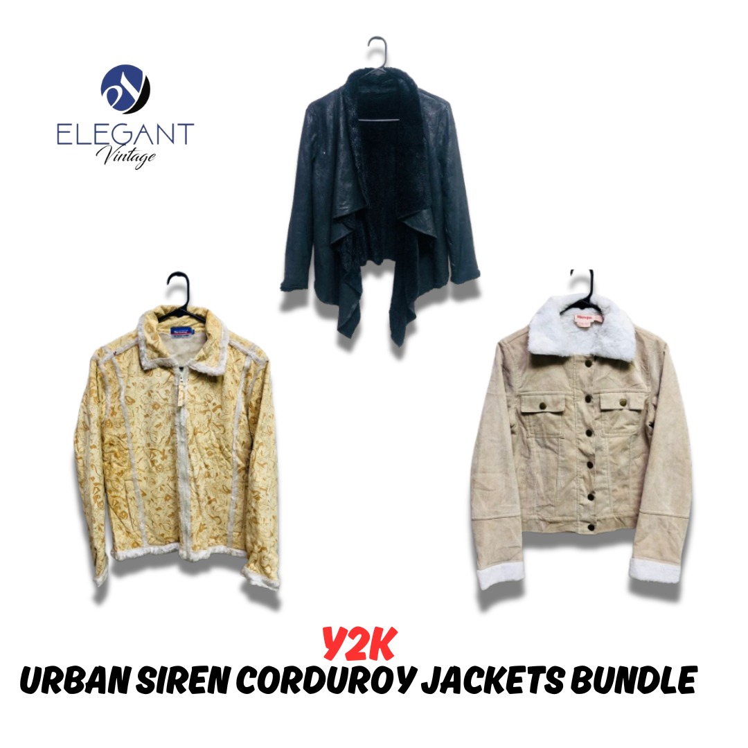 Y2K Urban Siren Corduroy Jackets Bundle - EV1050