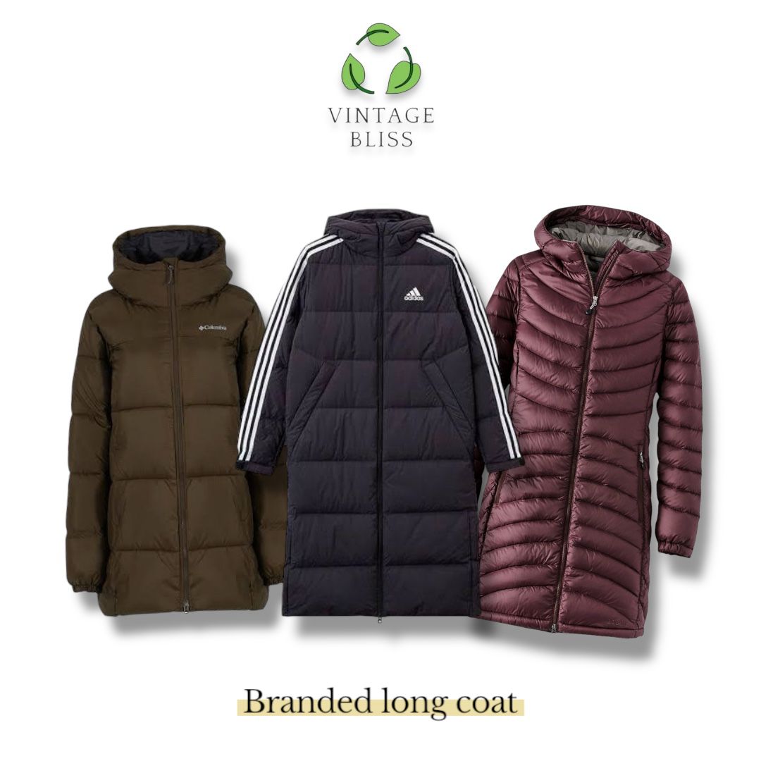 Branded Long puffer Coats