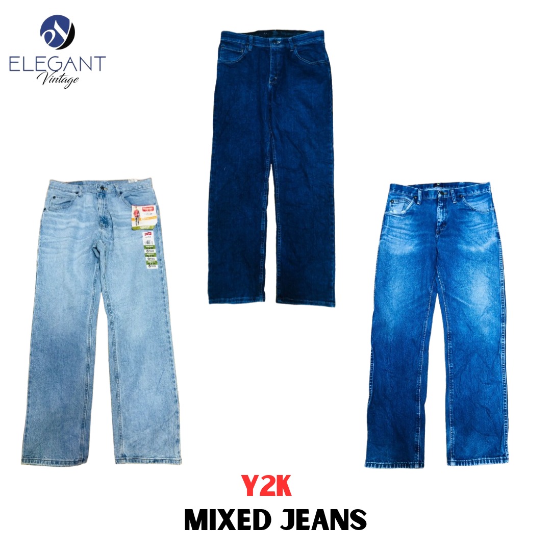 Y2K Mixed Jeans - EV1059