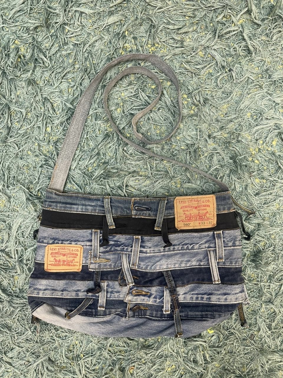 Upcycled Levis Belted Bags