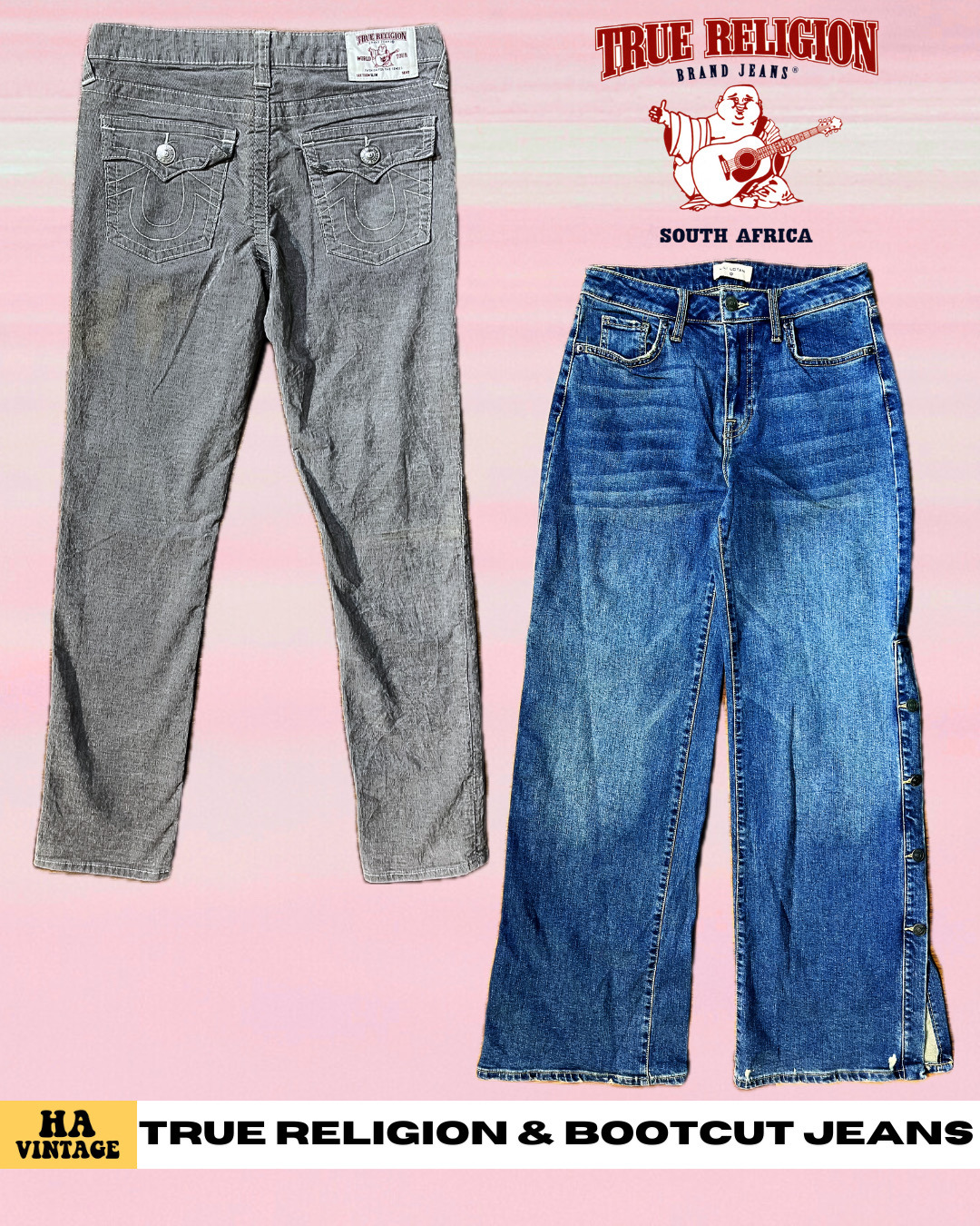 Y2K Women Bootcut Jeans Inc True Religion