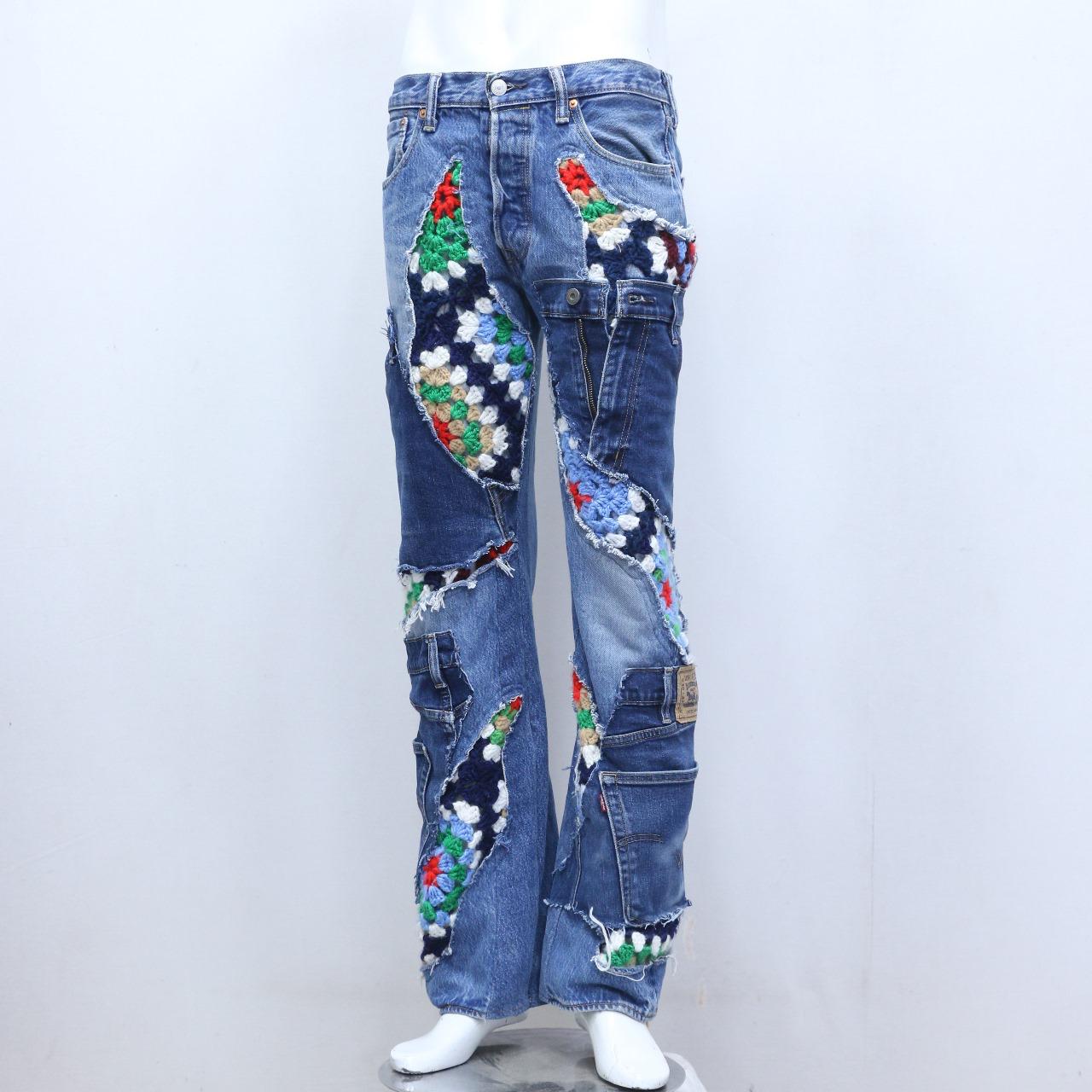 CR995 Upcycled Heritage Revival Patchwork Jeans
