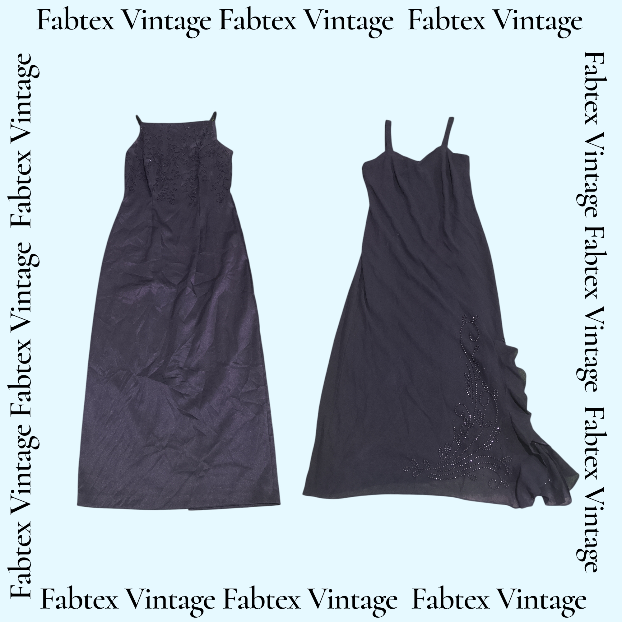 (FV-635) Y2K Black Aesthetic Light Beaded party Dress