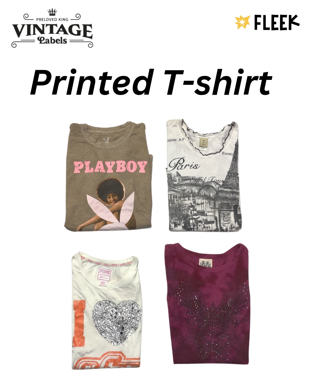 Camiseta de algodão estampada – ( Vcv : 1295 )