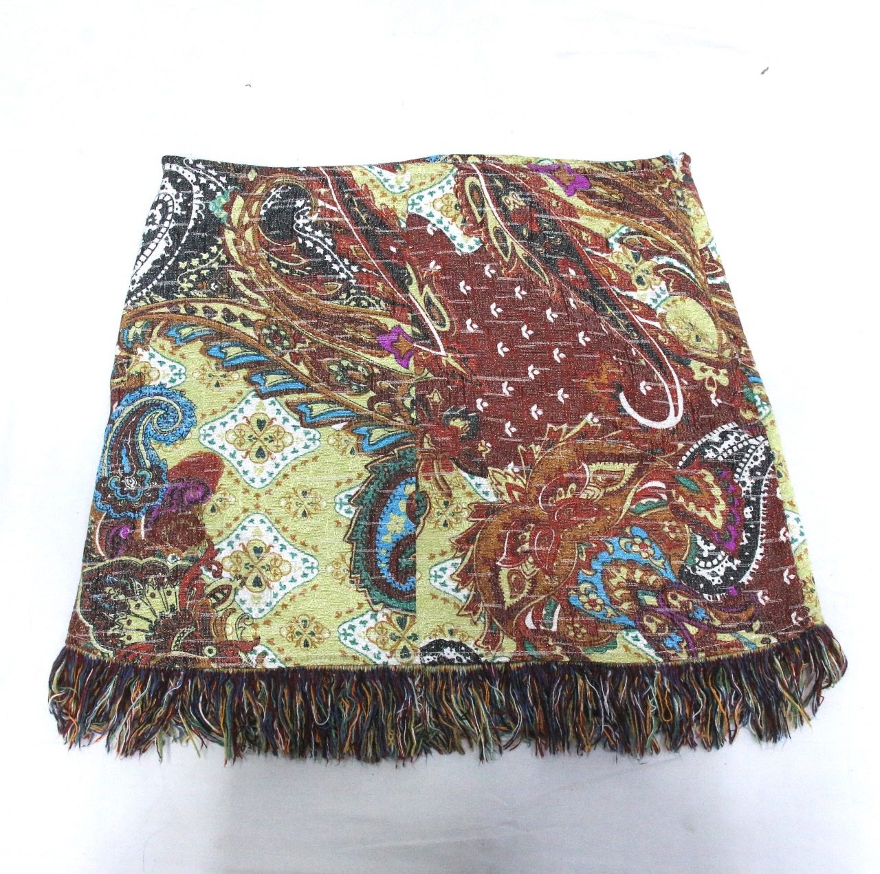 CR1004 UPCYCLED „Heritage Patchwork Fransenrock“