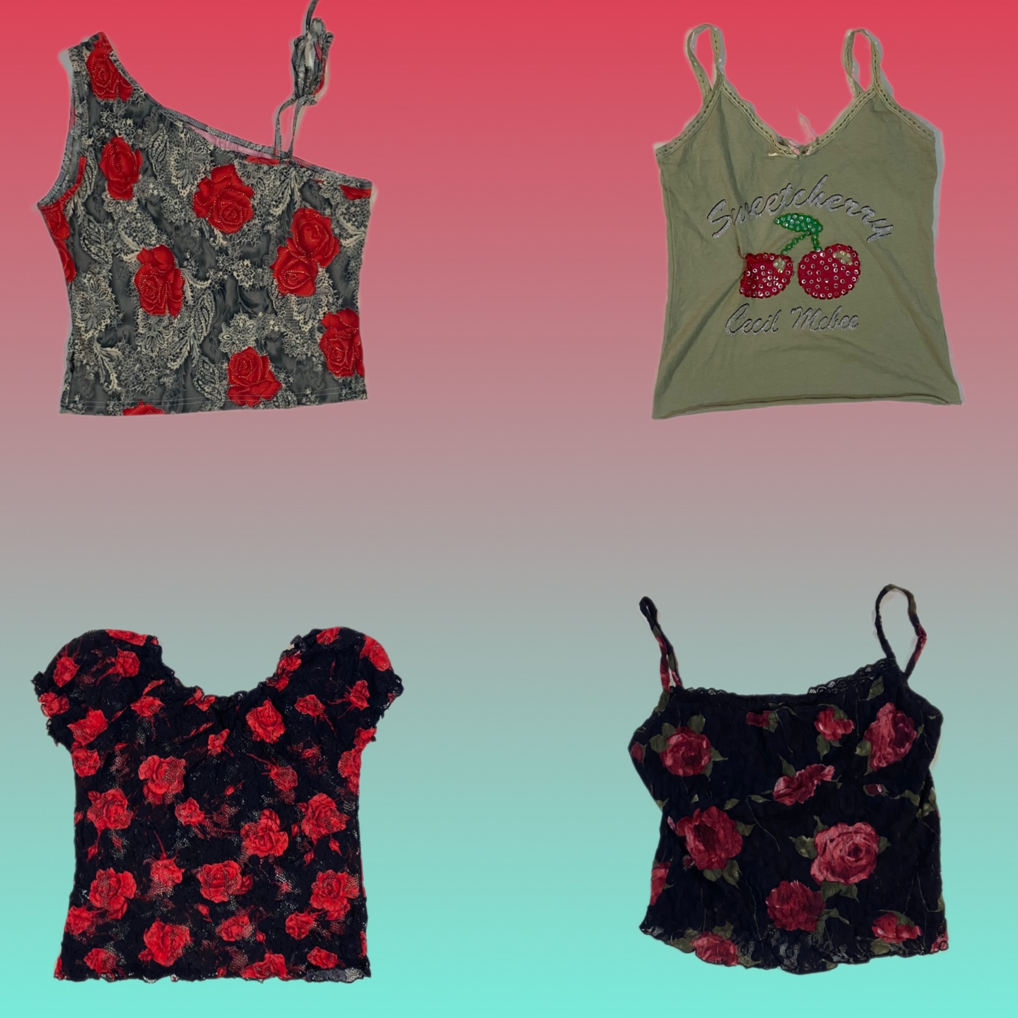 Y2K Romantic Tops (TS-1679)