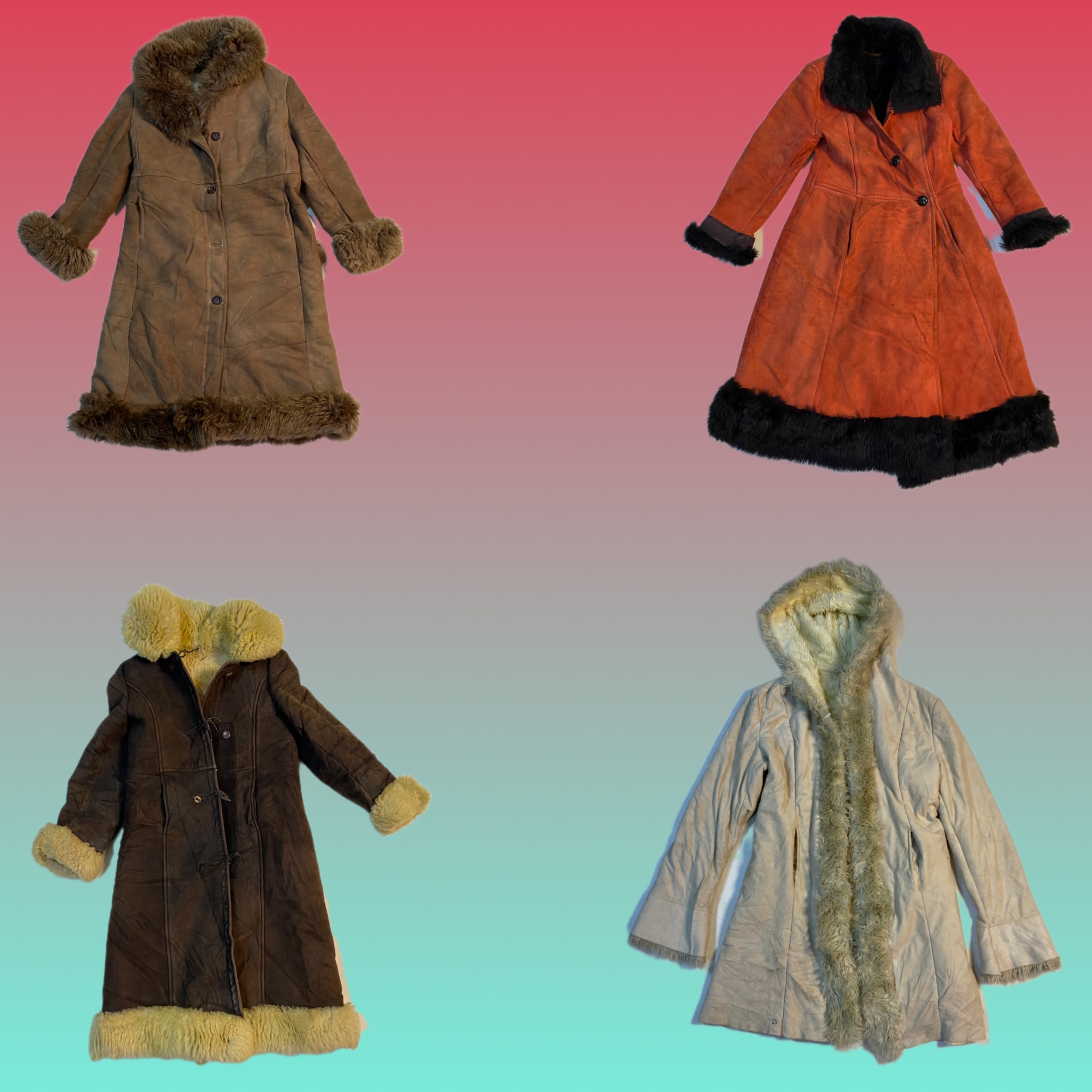 Y2K Afghan Coat (TS-1689)