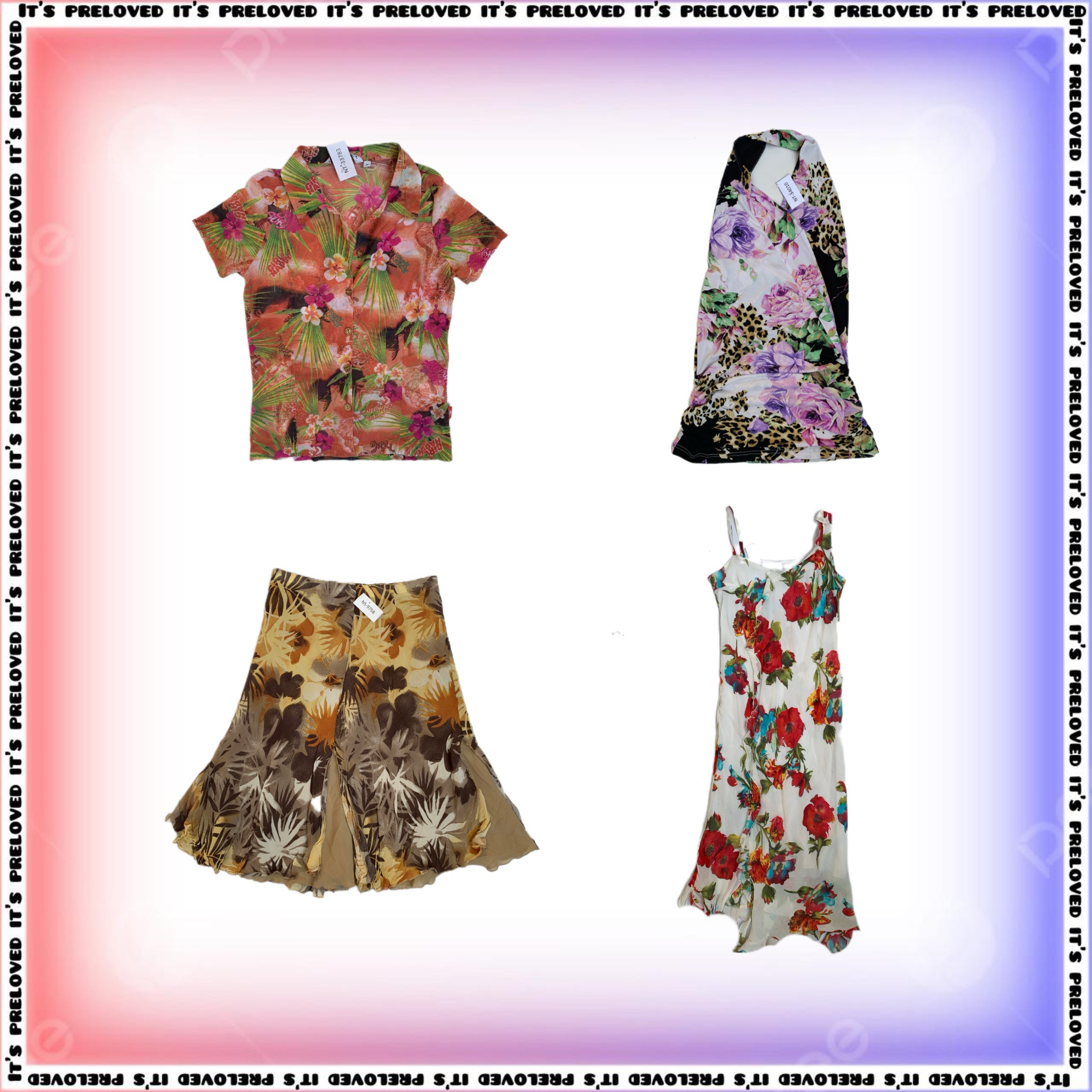 Floral Maximalist - tops, dresses, skirts SRK (SS-1673)