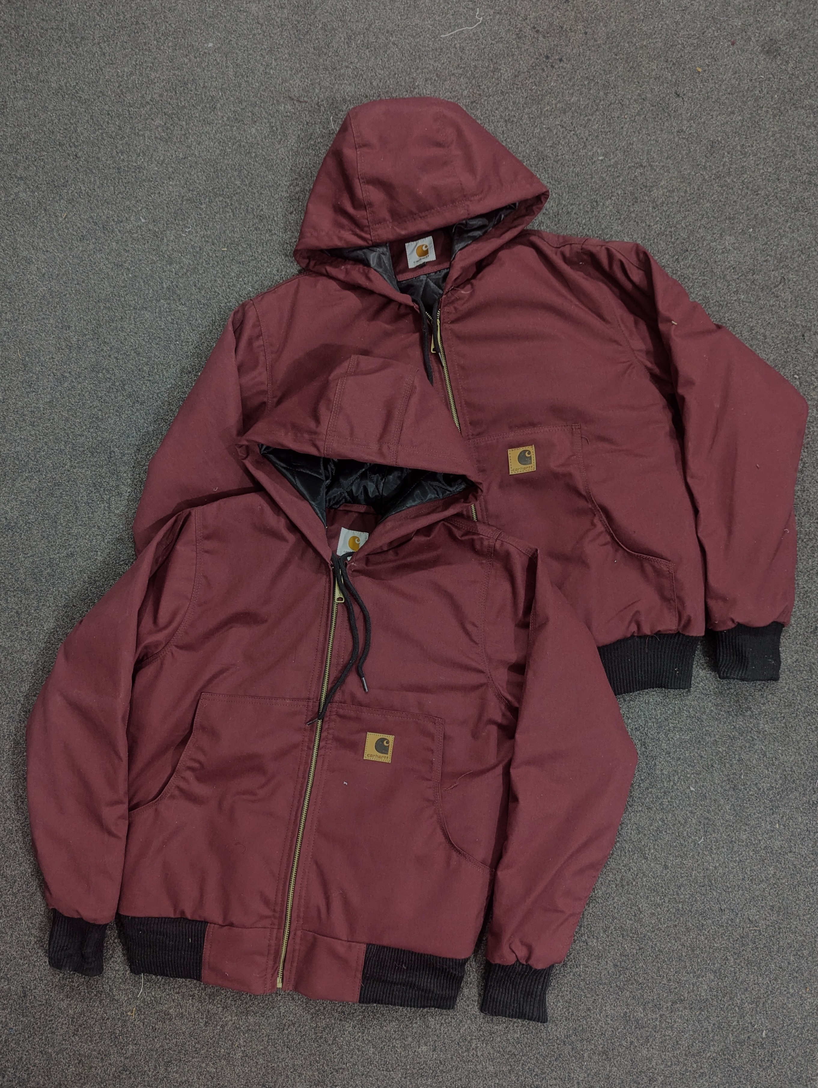 Carhartt Active Wear Rework Style Burgundy Jackets