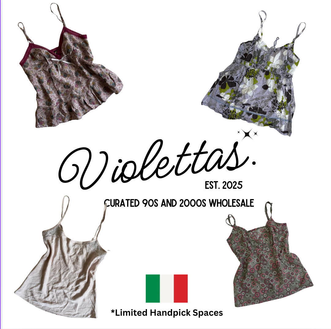 European Night in Sicily Mixed Y2K Cami Tops ( Y2K002)