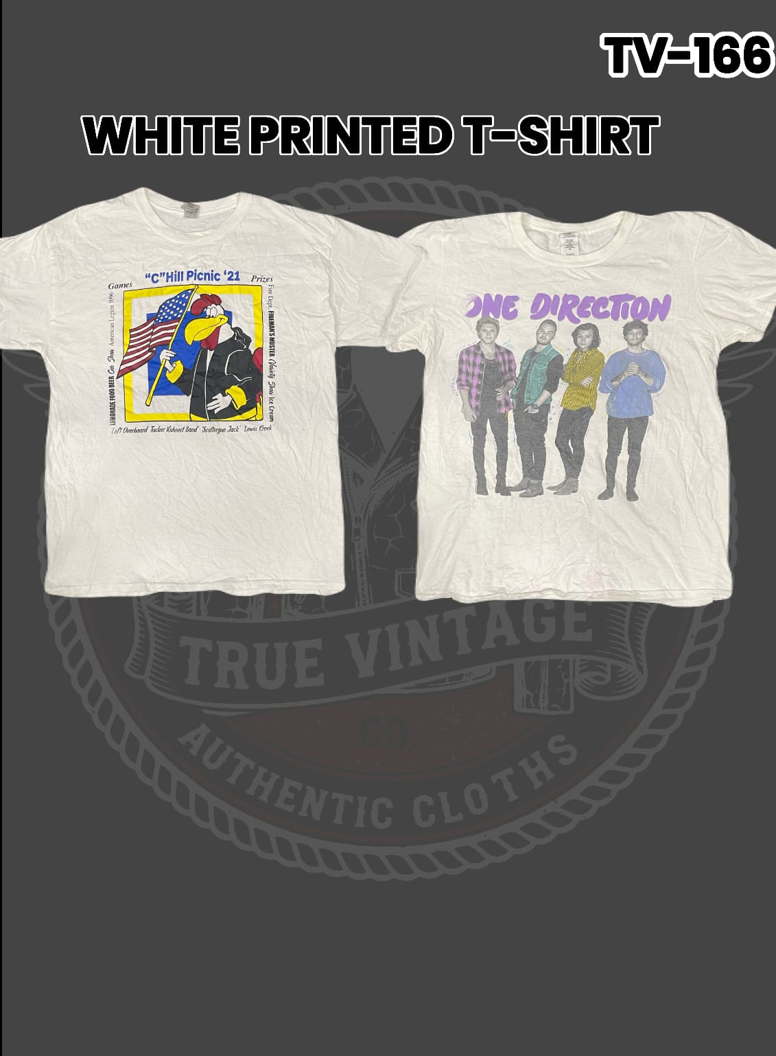 White printed T-shirts Tv-166