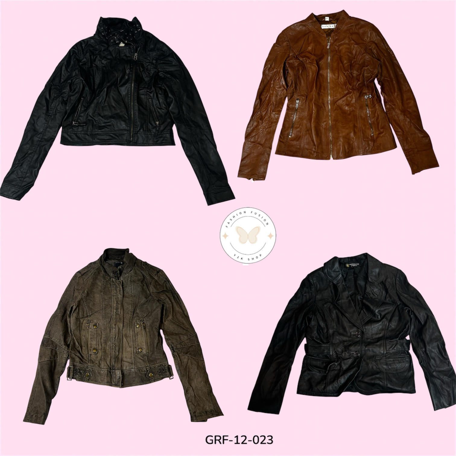 Authentic Leather Biker Jacket – Durable & Stylish (GRF-12-023)