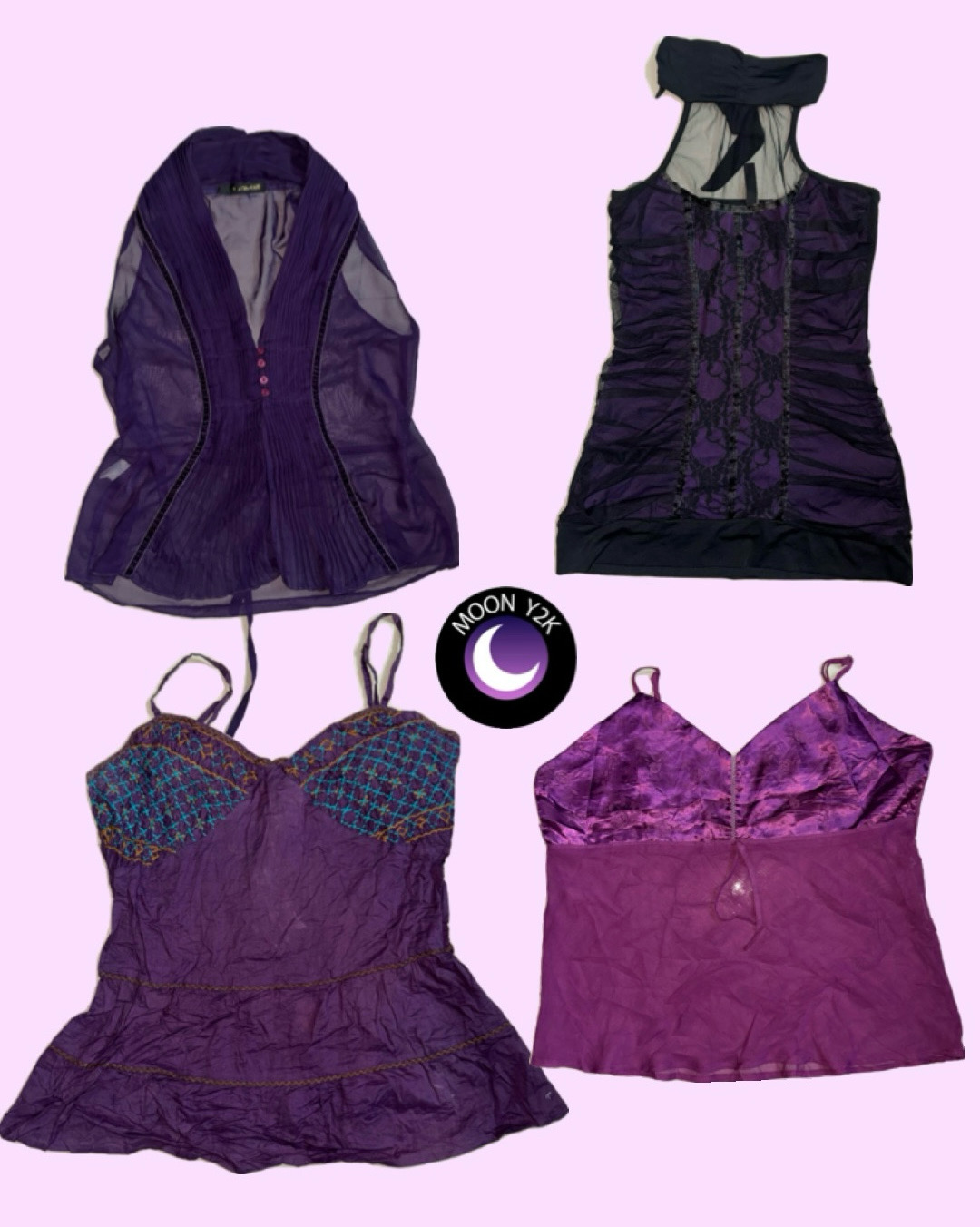 Y2k Gothic Purple Tops mix (M-911)