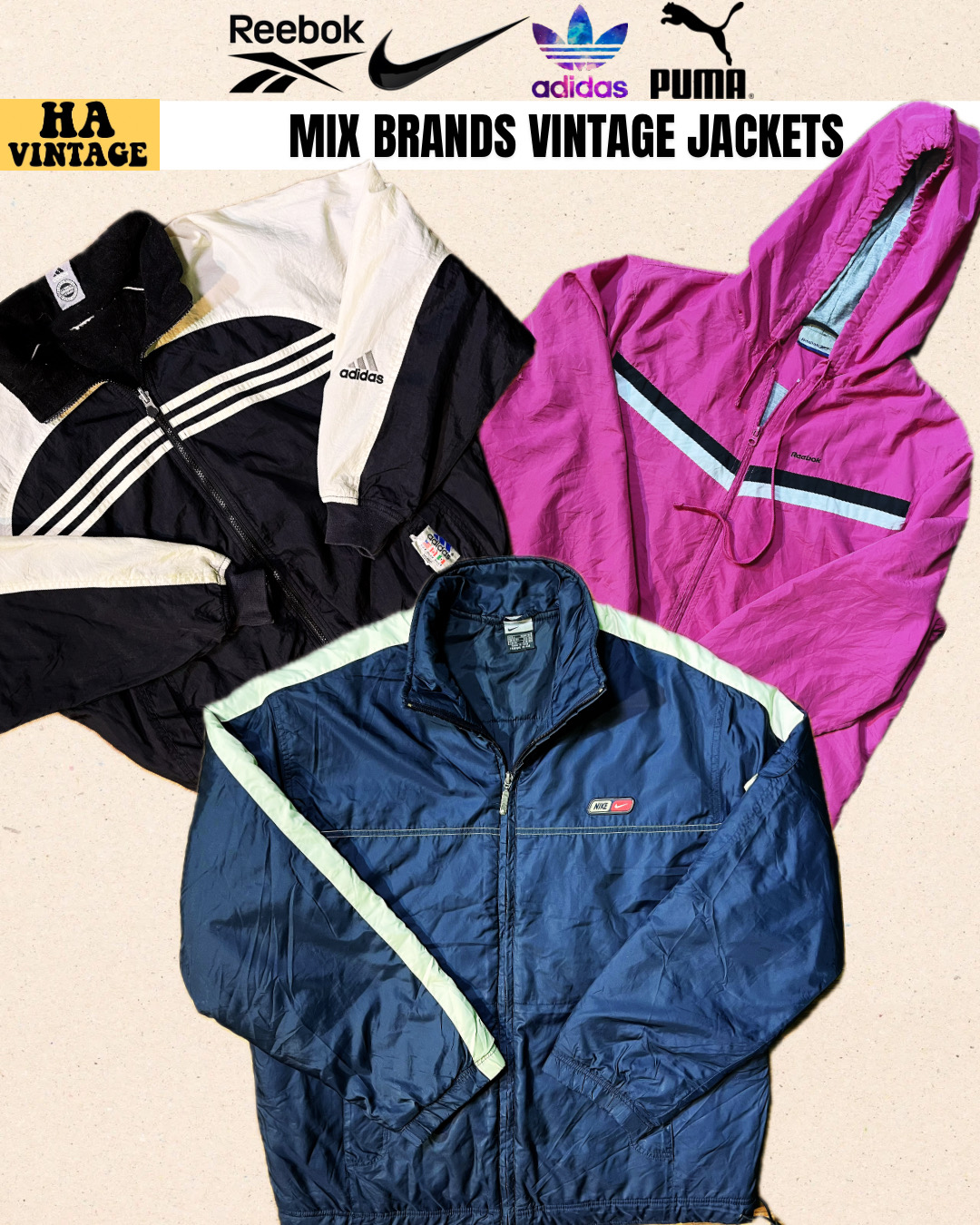 プレミアムビンテージジャケット株式会社 Nike Adidas