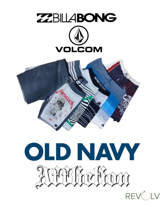 Mix Sommer Shorts Bundle | Billabong (Metallica) | Volcom | Old Navy | Trinity | Affliction (RSS-03-EX)
