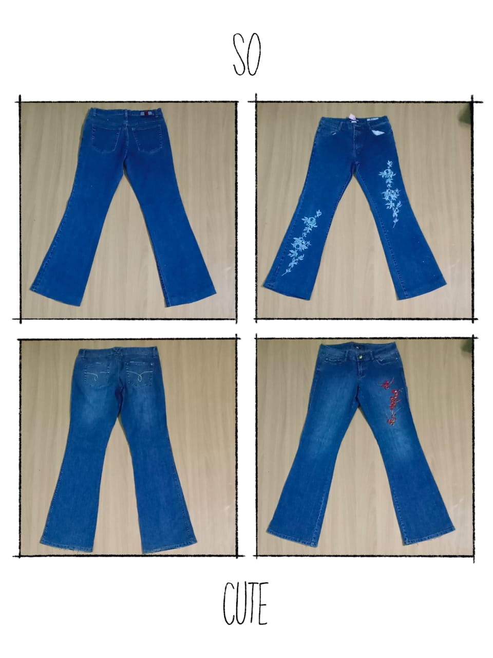 JA 510 Women’s Embellished Flared Jeans