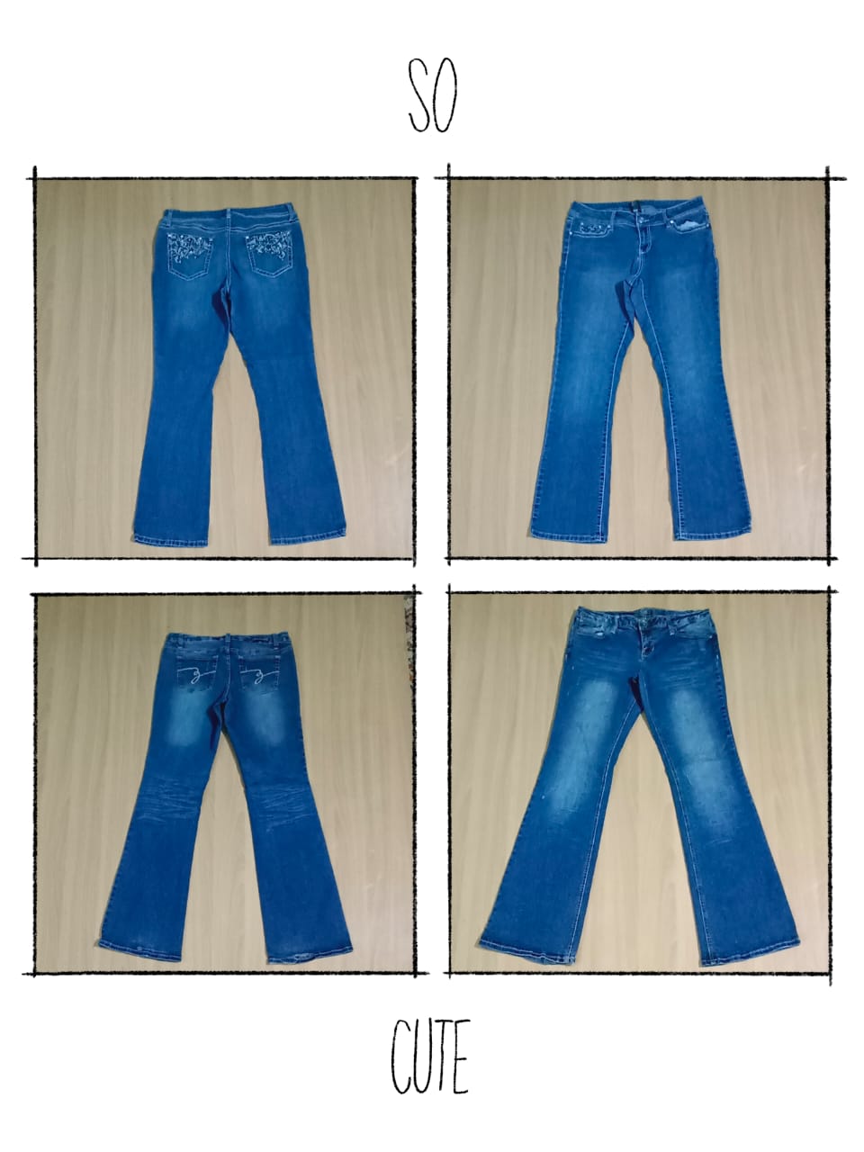 JA 511 Women’s Embellished Flared Jeans