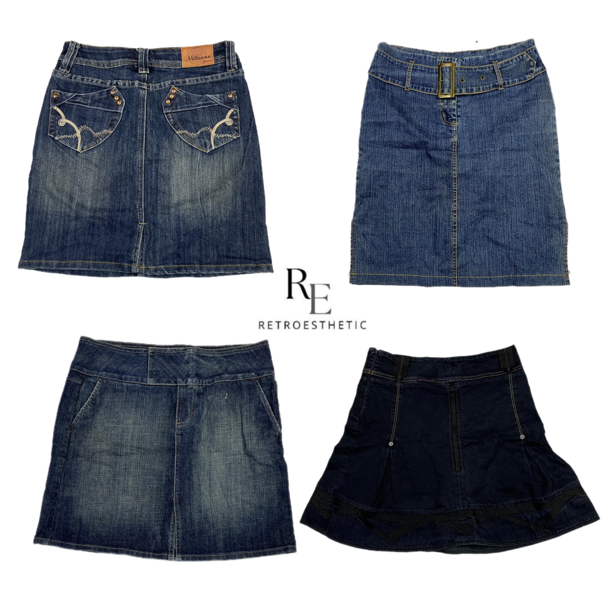 Y2K Era Cyber Girl Unique Midi Skirts RE-2532