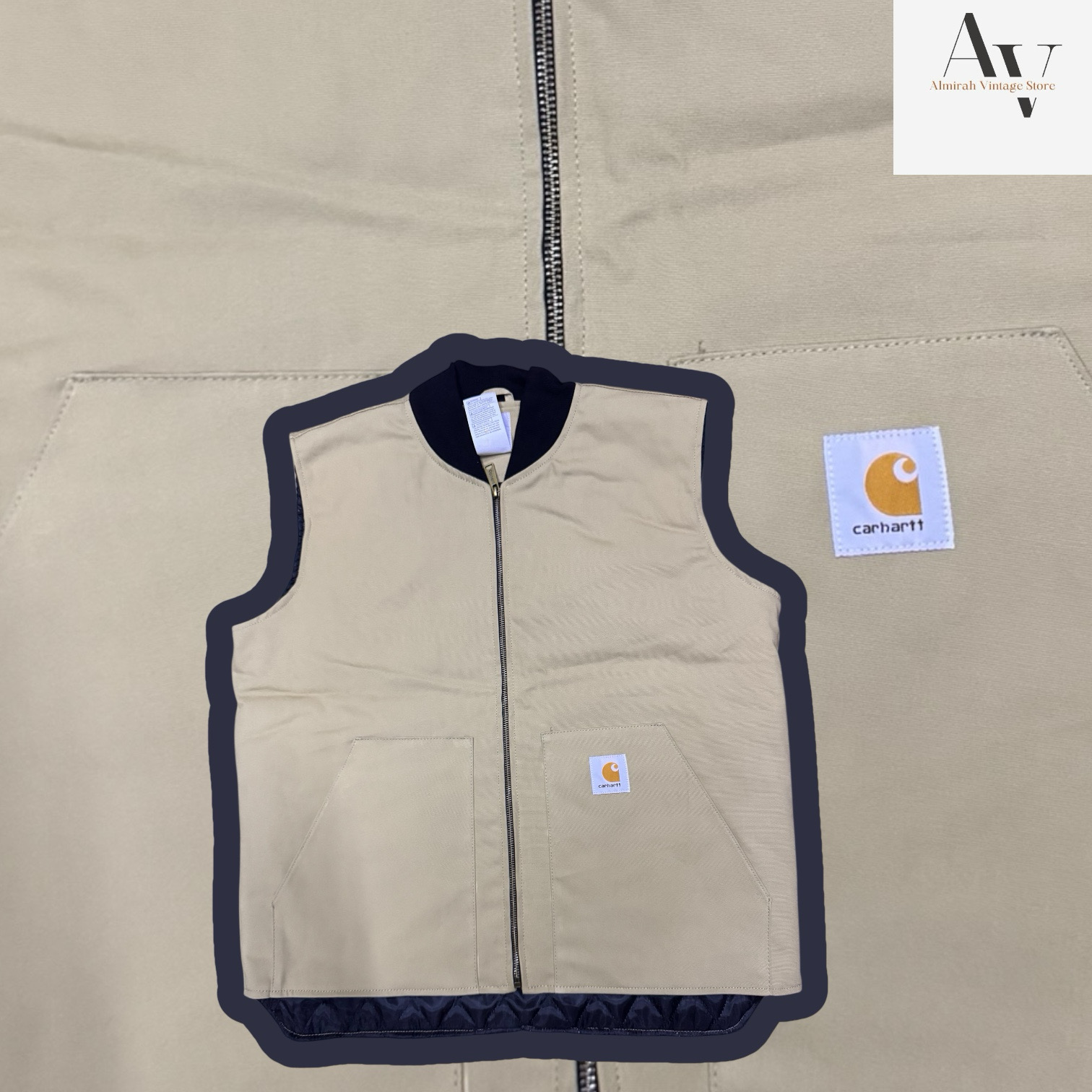 Gilet crème style Carhartt Rework