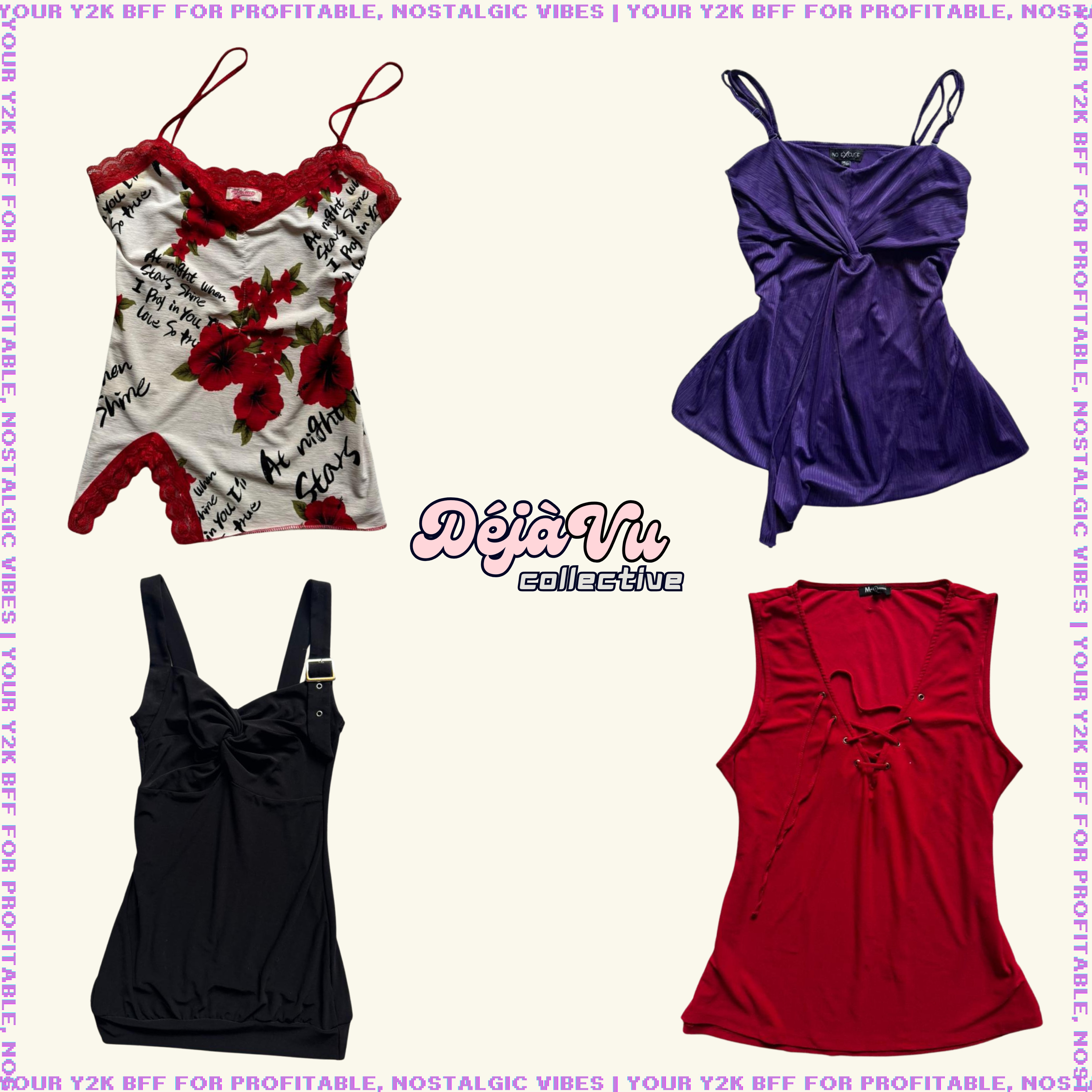 Y2K Cool Girl Cami Tops (DVC#112)