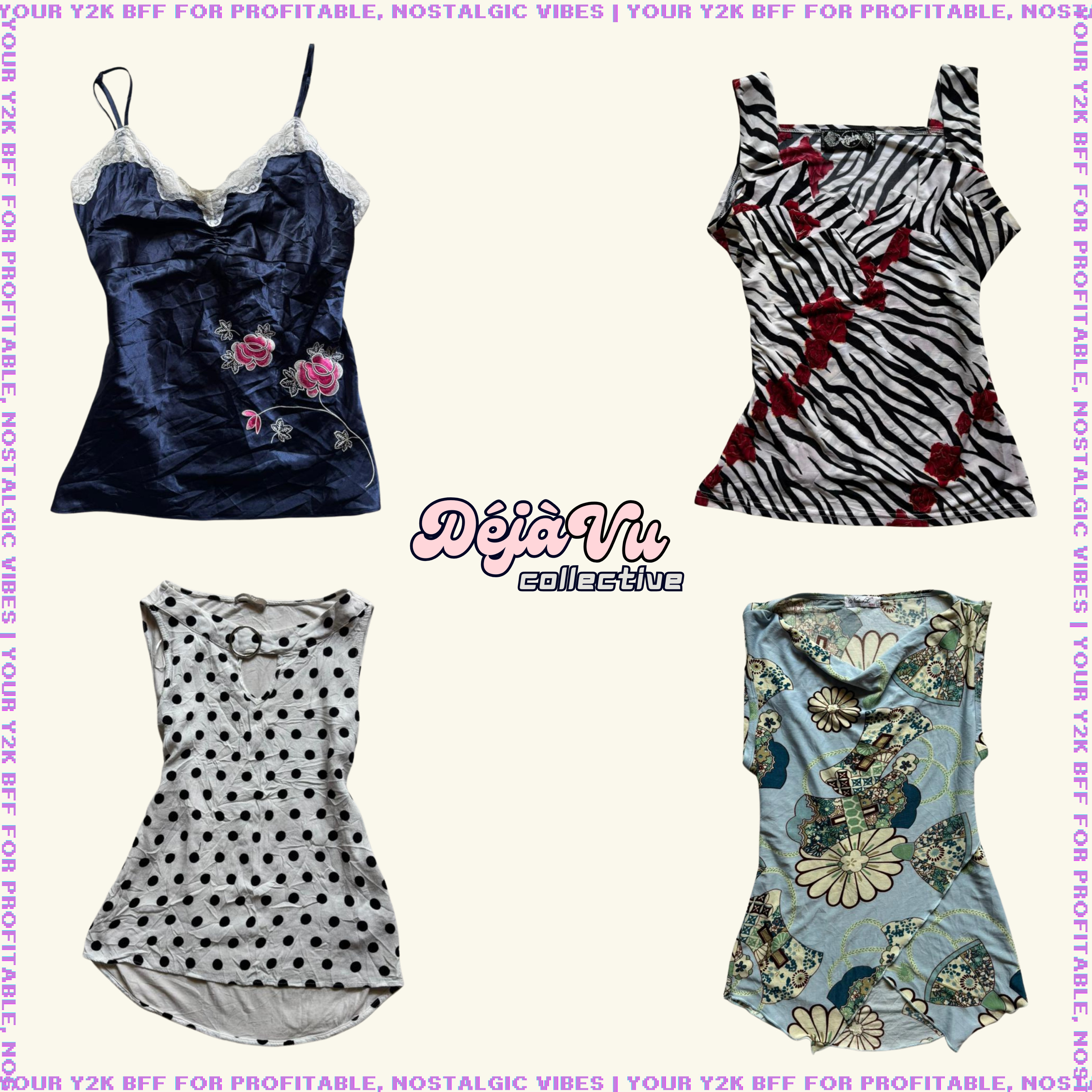 Y2K Coquette Core Cami Tops (DVC#113)