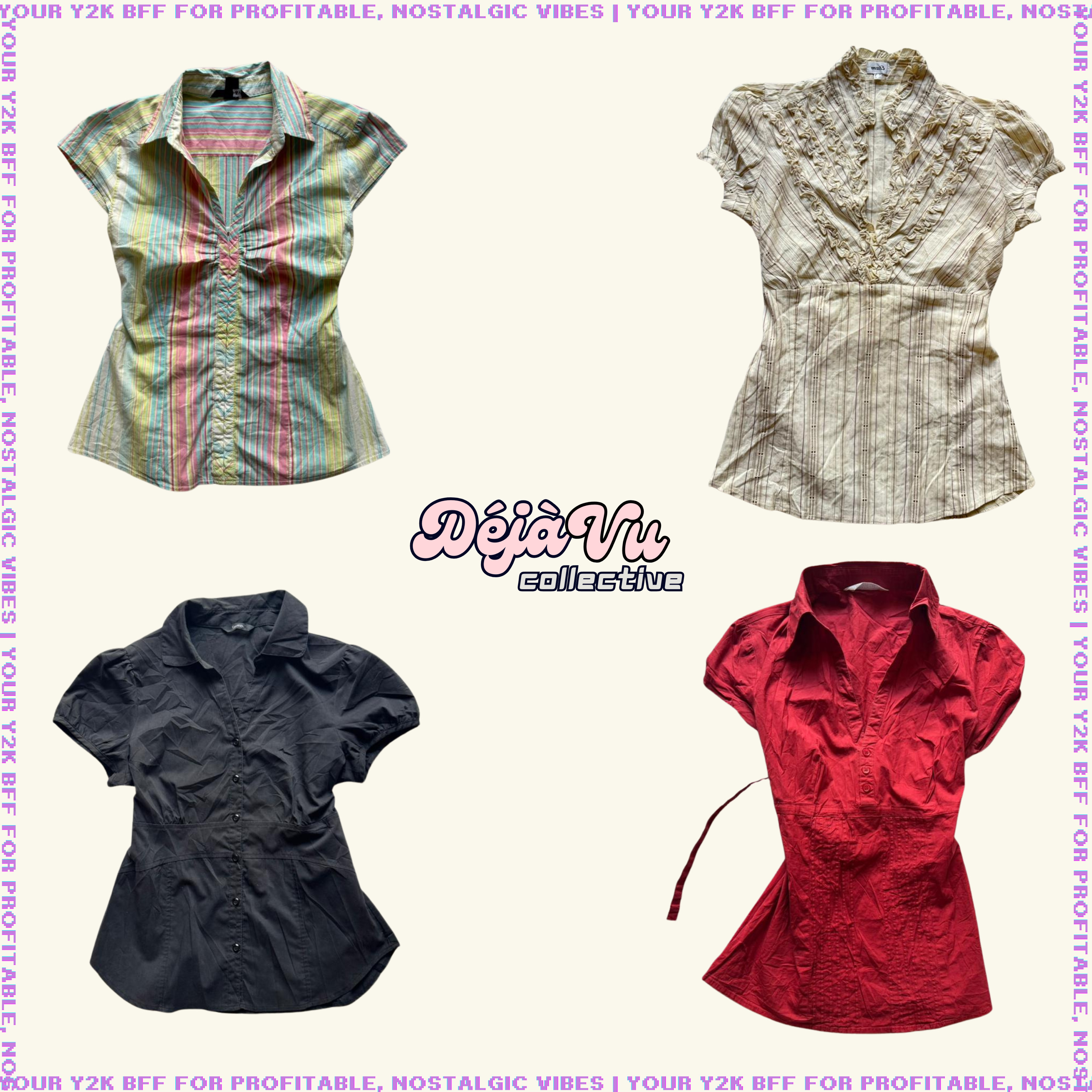 Y2K Rachel Green Inspired Office Shirts (DVC#114)