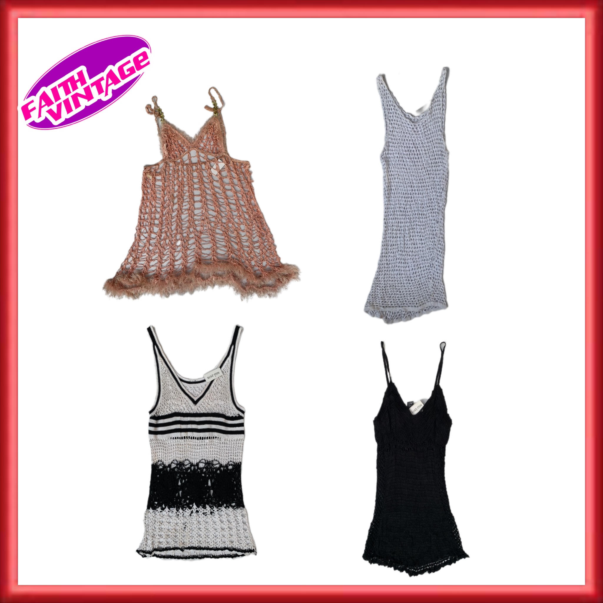 Multi colour Crochets Magic Dresses Mix (FV-175)