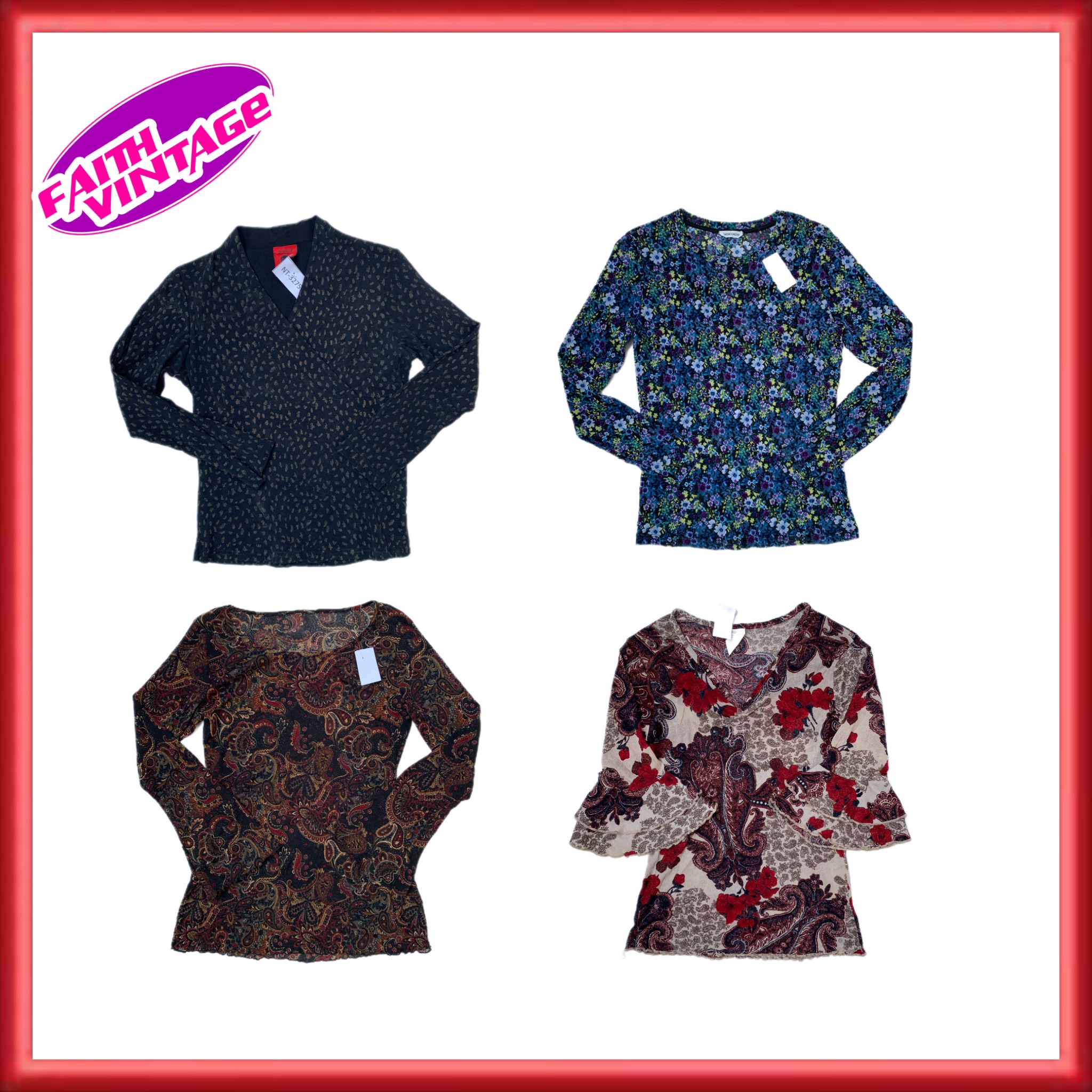 Full Sleeve Mesh Tops Mix (FV-170)