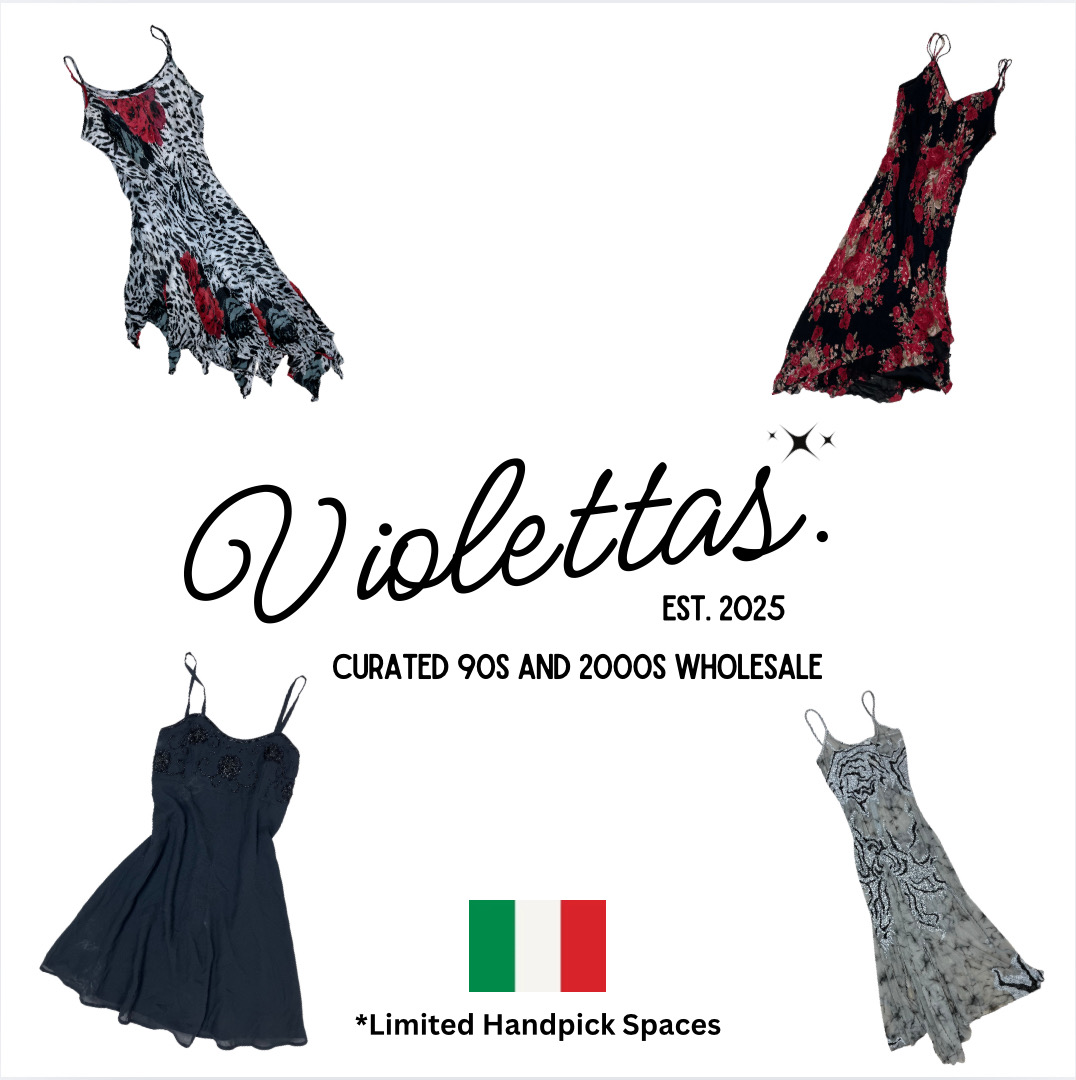 Vestito midi europeo Siren archiviato anni 2000 Mix (Y2K 019)