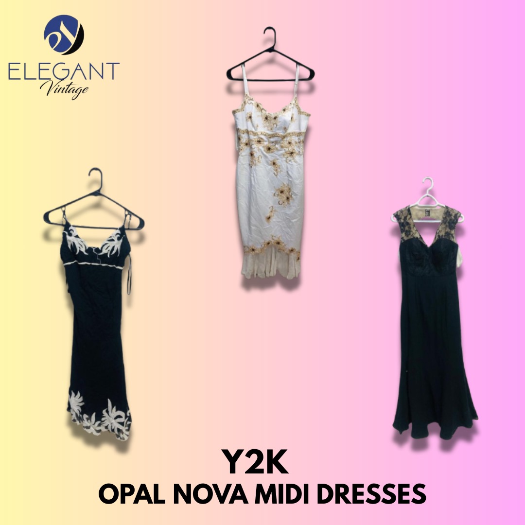 Y2K Opal Nova Midi Dresses - EV1337