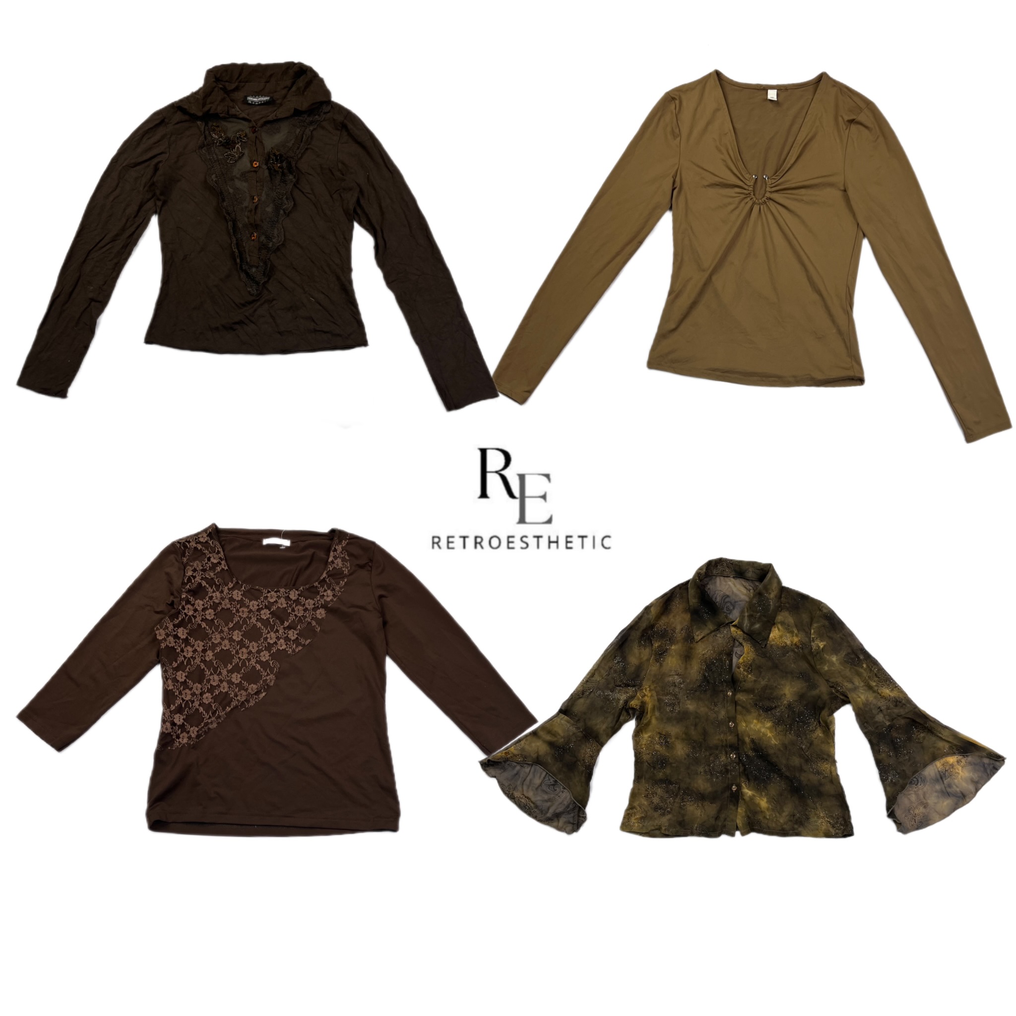 Tops à manches longues Y2K Britney Era RE2541