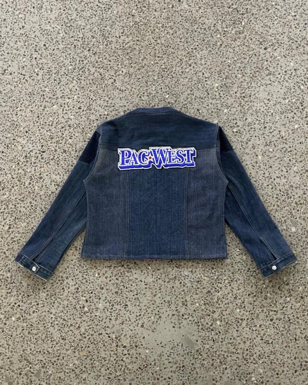 アップサイクルデニムy2kヴィンテージパネルジャケット