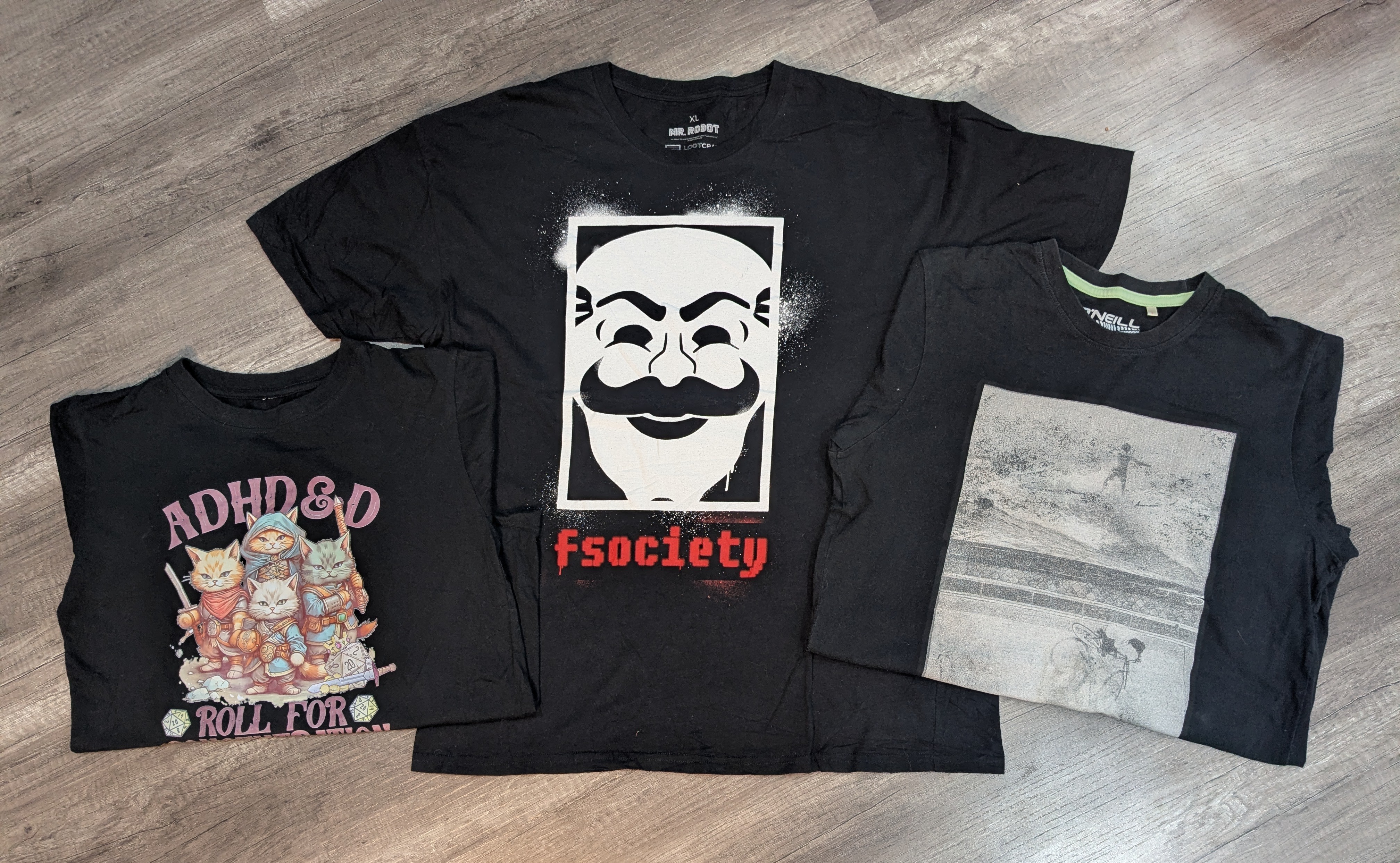 1248 - ヴィンテージスタイルプリントTシャツ