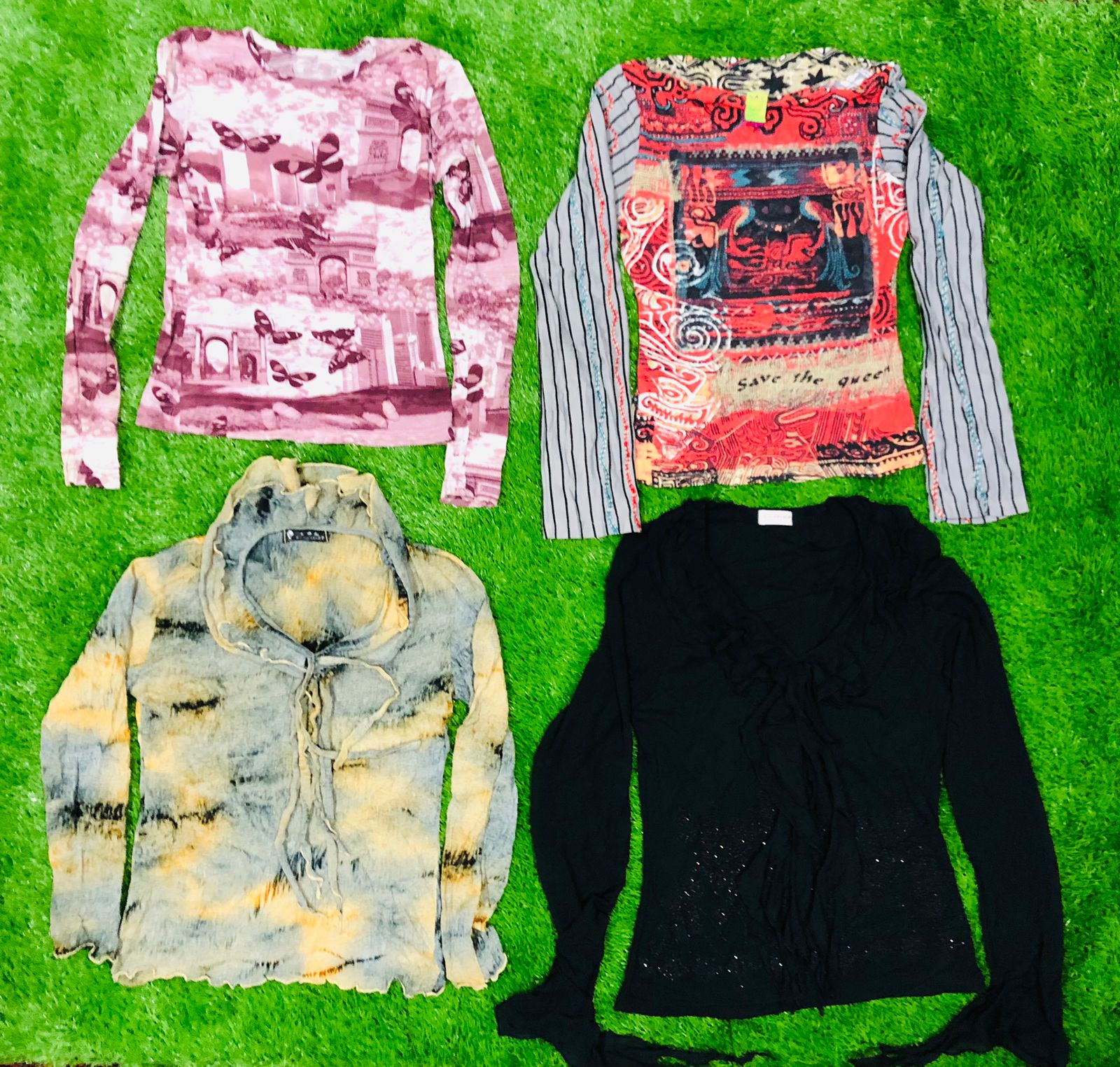 Y2k Débardeurs Manches Complètes