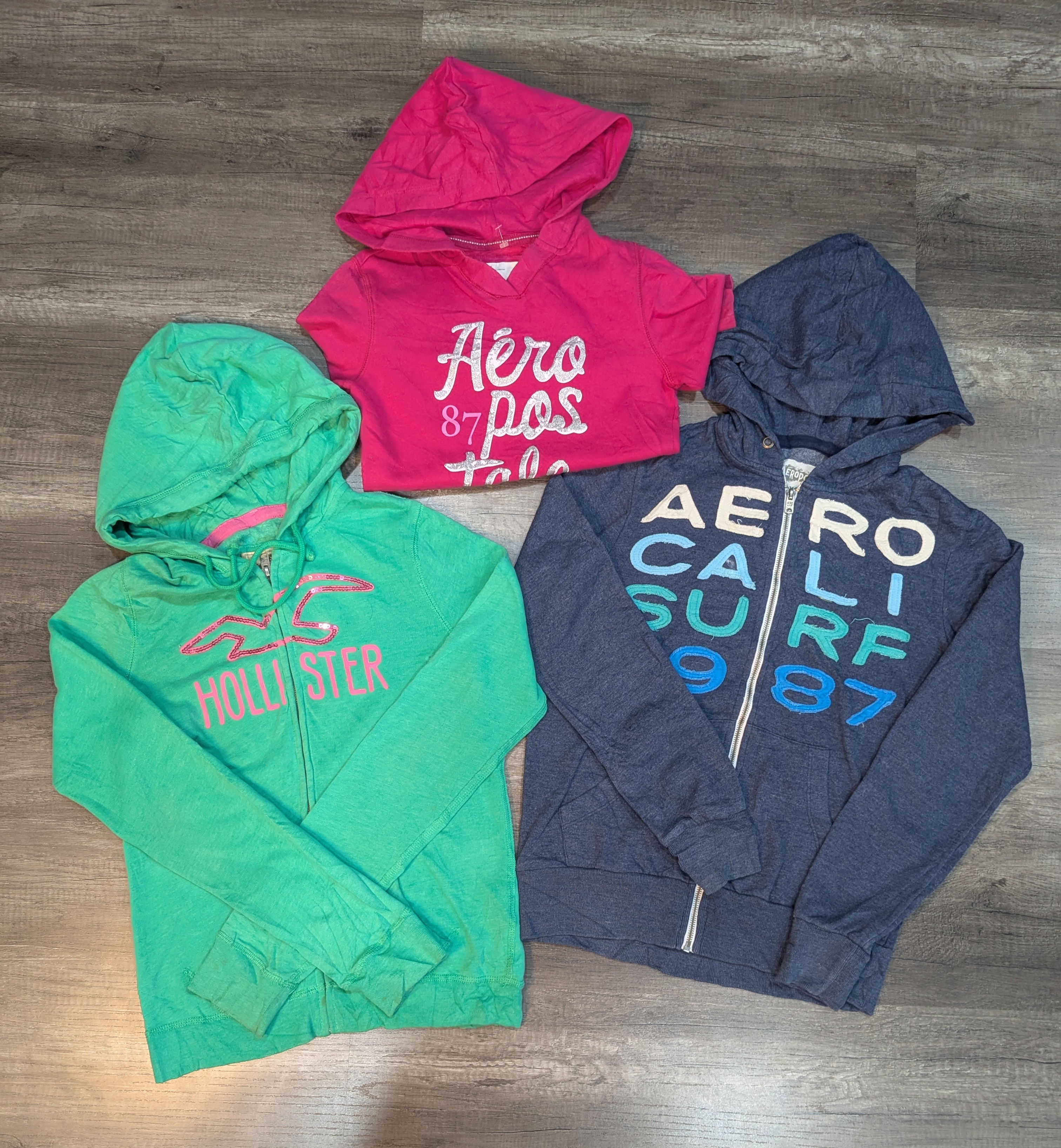 1249 - American Eagle, Hollister, Aeropostale, Abecrombie, カジュアルフーディー＆フルジップフーディー