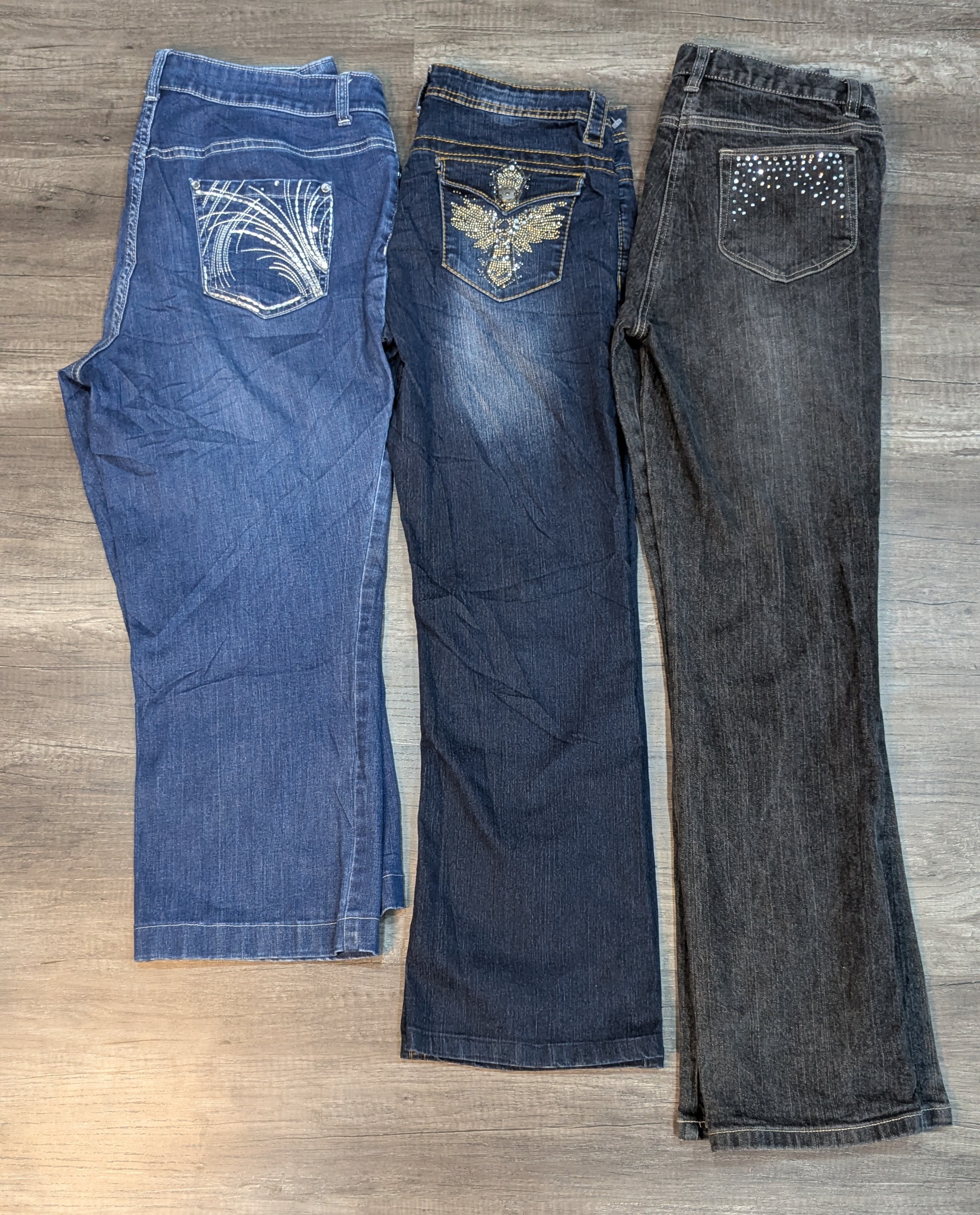 1257 - Embroidery Style Straight, Flare & Boot cut Jeans