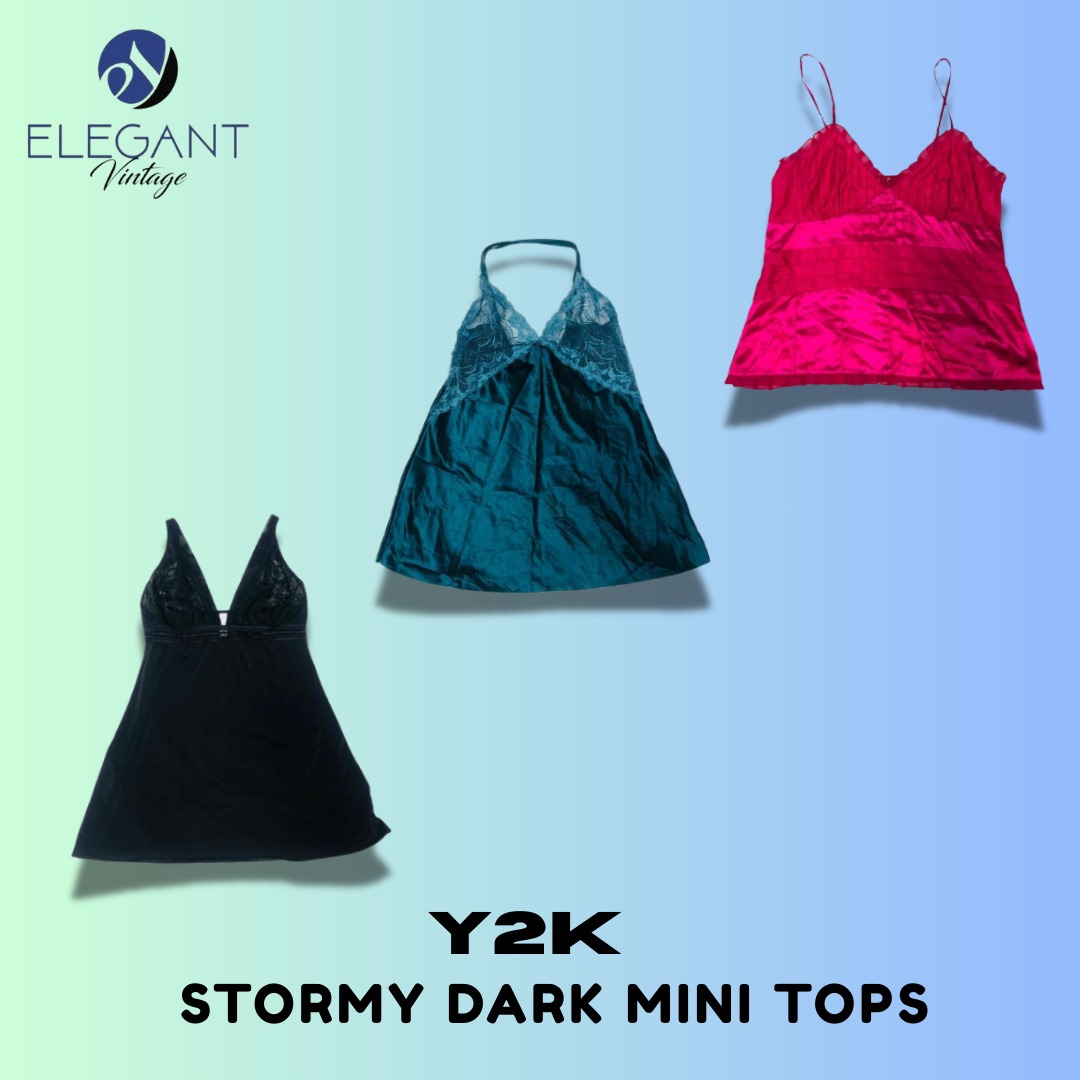 Y2K Stormy Dark Mini Tops - EV1372